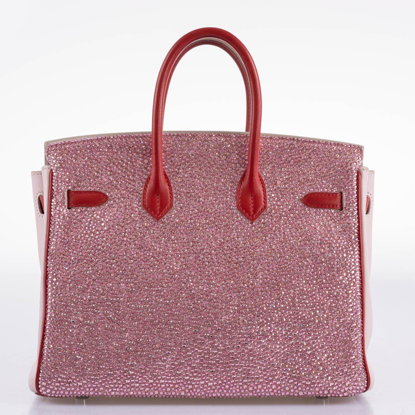 Vintage HermÃƒÆ’Ã‚Â¨s Birkin 25 ÃƒÂ¢Ã¢â€šÂ¬Ã‹Å“Pink PrincessÃƒÂ¢Ã¢â€šÂ¬Ã¢â€žÂ¢ HSS Rose Dragee & Rouge Tomate Swift with Palladium Hardware