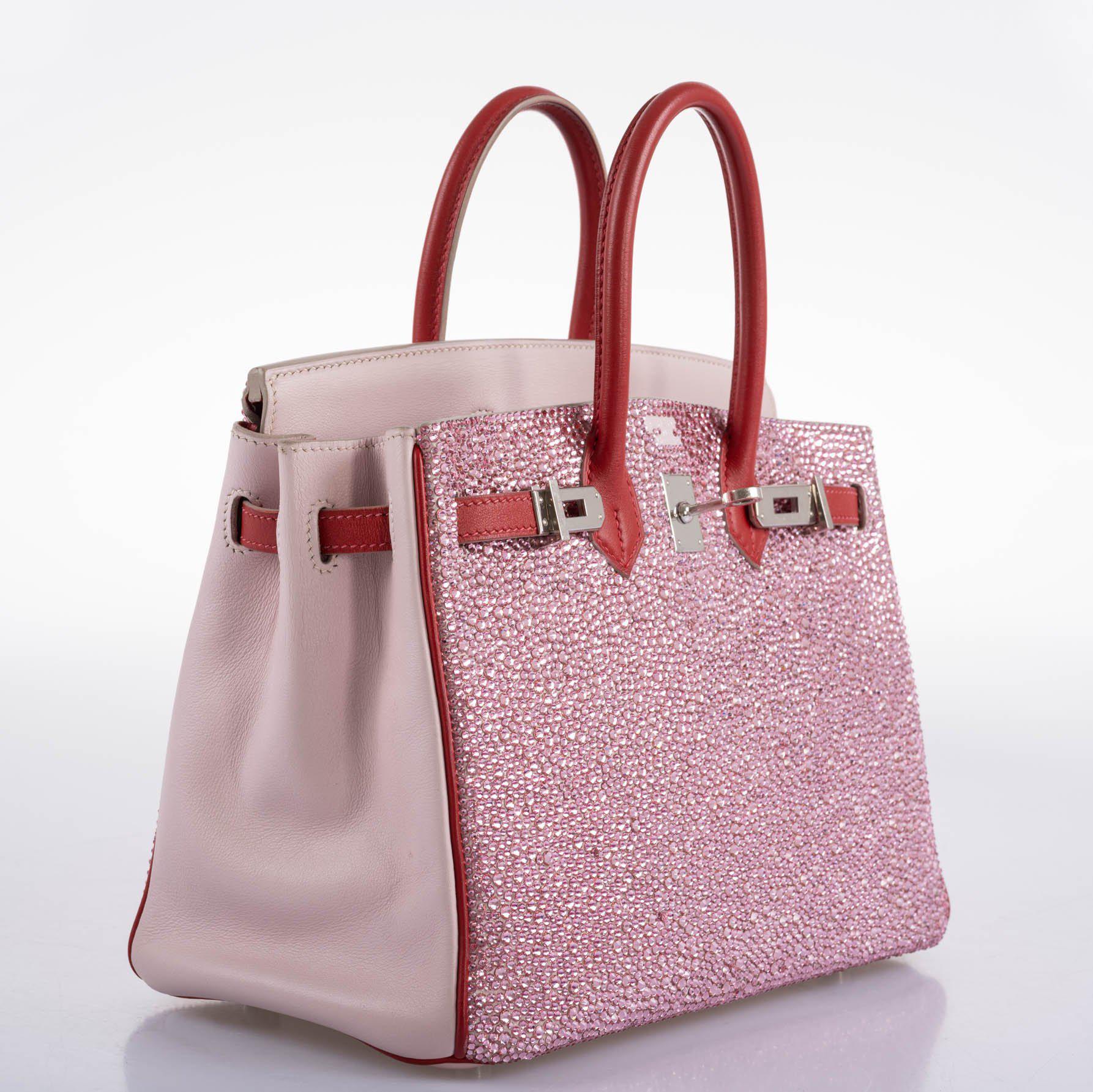 Vintage HermÃƒÆ’Ã‚Â¨s Birkin 25 ÃƒÂ¢Ã¢â€šÂ¬Ã‹Å“Pink PrincessÃƒÂ¢Ã¢â€šÂ¬Ã¢â€žÂ¢ HSS Rose Dragee & Rouge Tomate Swift with Palladium Hardware