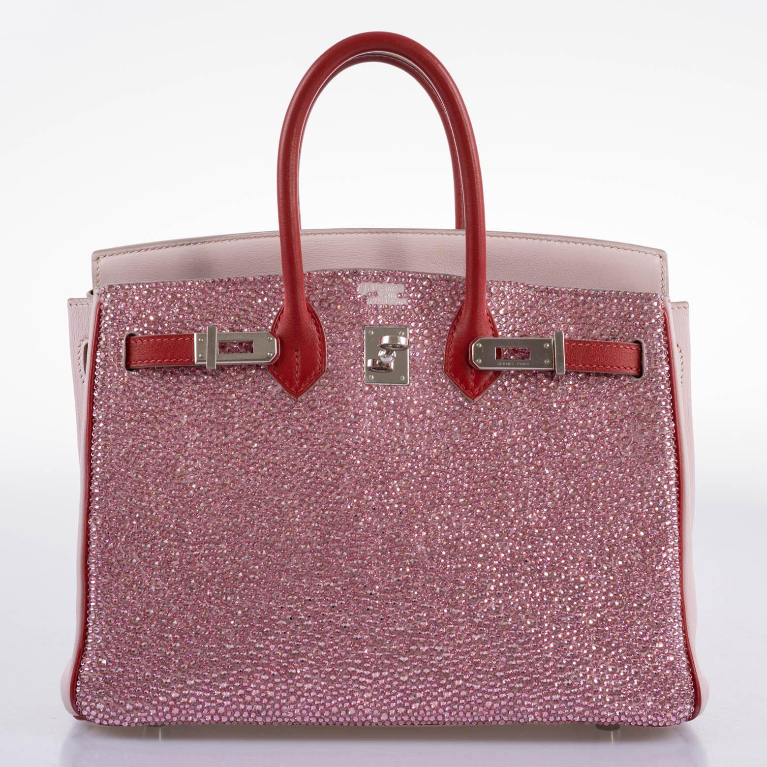 Vintage HermÃƒÆ’Ã‚Â¨s Birkin 25 ÃƒÂ¢Ã¢â€šÂ¬Ã‹Å“Pink PrincessÃƒÂ¢Ã¢â€šÂ¬Ã¢â€žÂ¢ HSS Rose Dragee & Rouge Tomate Swift with Palladium Hardware
