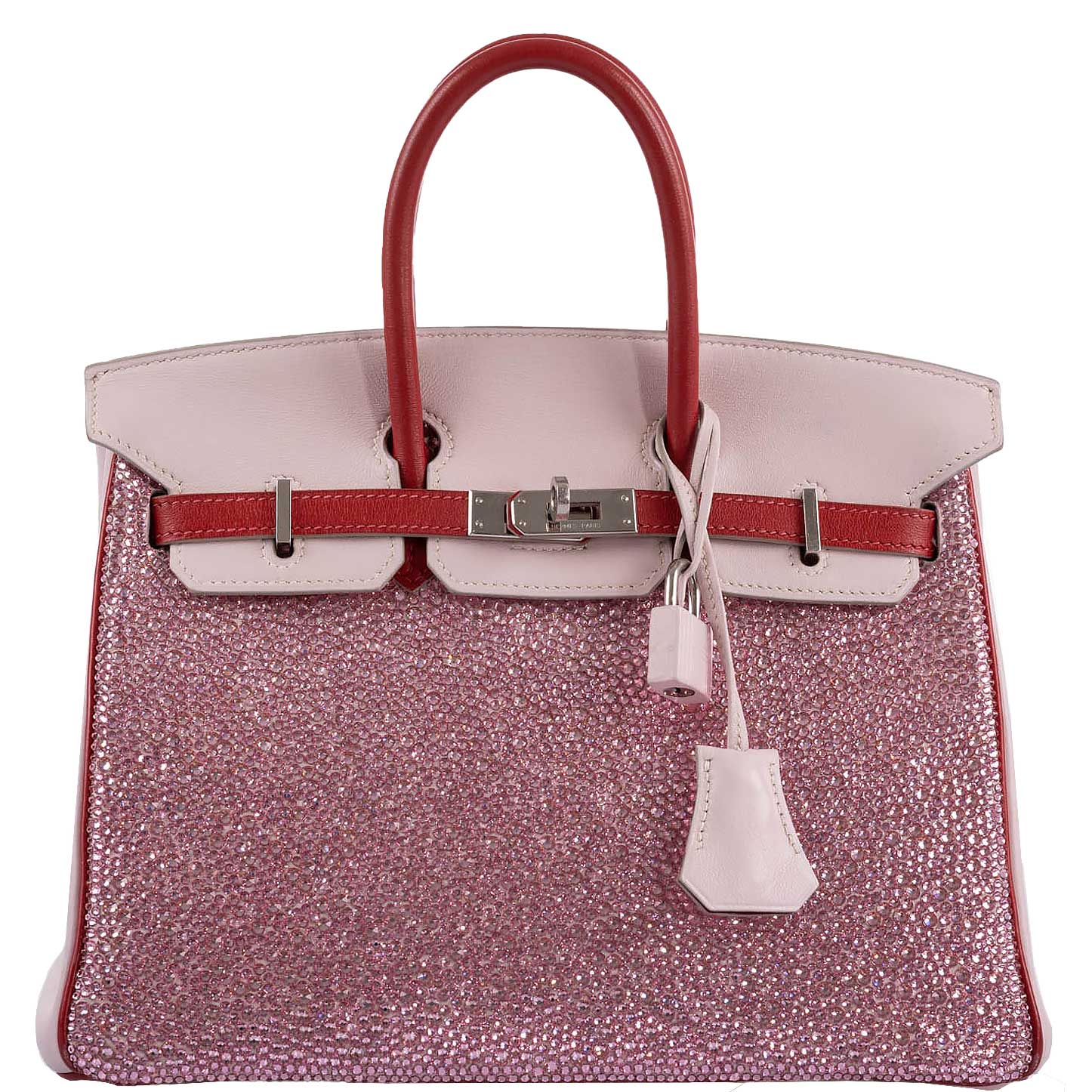 Vintage HermÃƒÆ’Ã‚Â¨s Birkin 25 ÃƒÂ¢Ã¢â€šÂ¬Ã‹Å“Pink PrincessÃƒÂ¢Ã¢â€šÂ¬Ã¢â€žÂ¢ HSS Rose Dragee & Rouge Tomate Swift with Palladium Hardware