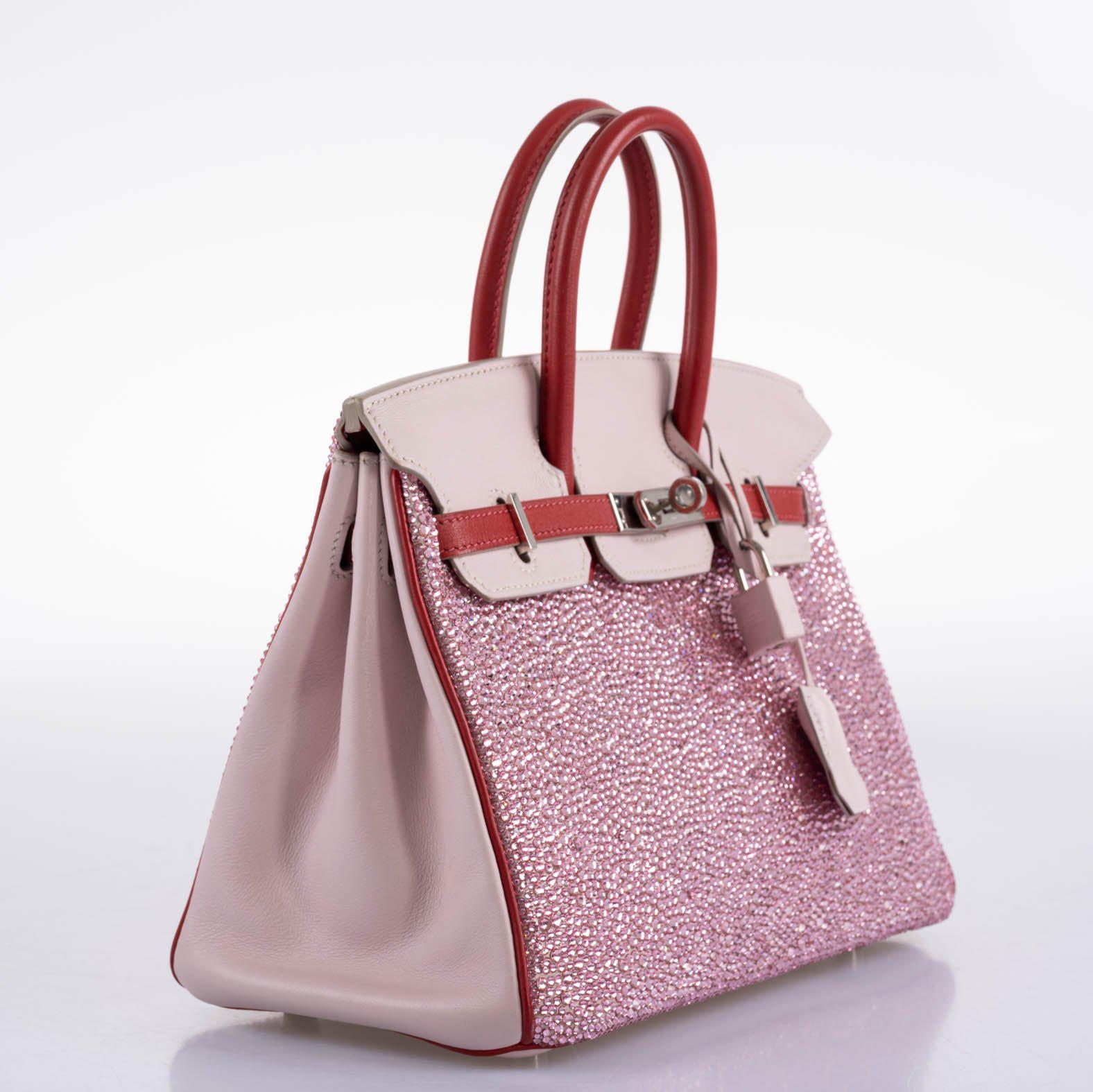 Vintage HermÃƒÆ’Ã‚Â¨s Birkin 25 ÃƒÂ¢Ã¢â€šÂ¬Ã‹Å“Pink PrincessÃƒÂ¢Ã¢â€šÂ¬Ã¢â€žÂ¢ HSS Rose Dragee & Rouge Tomate Swift with Palladium Hardware
