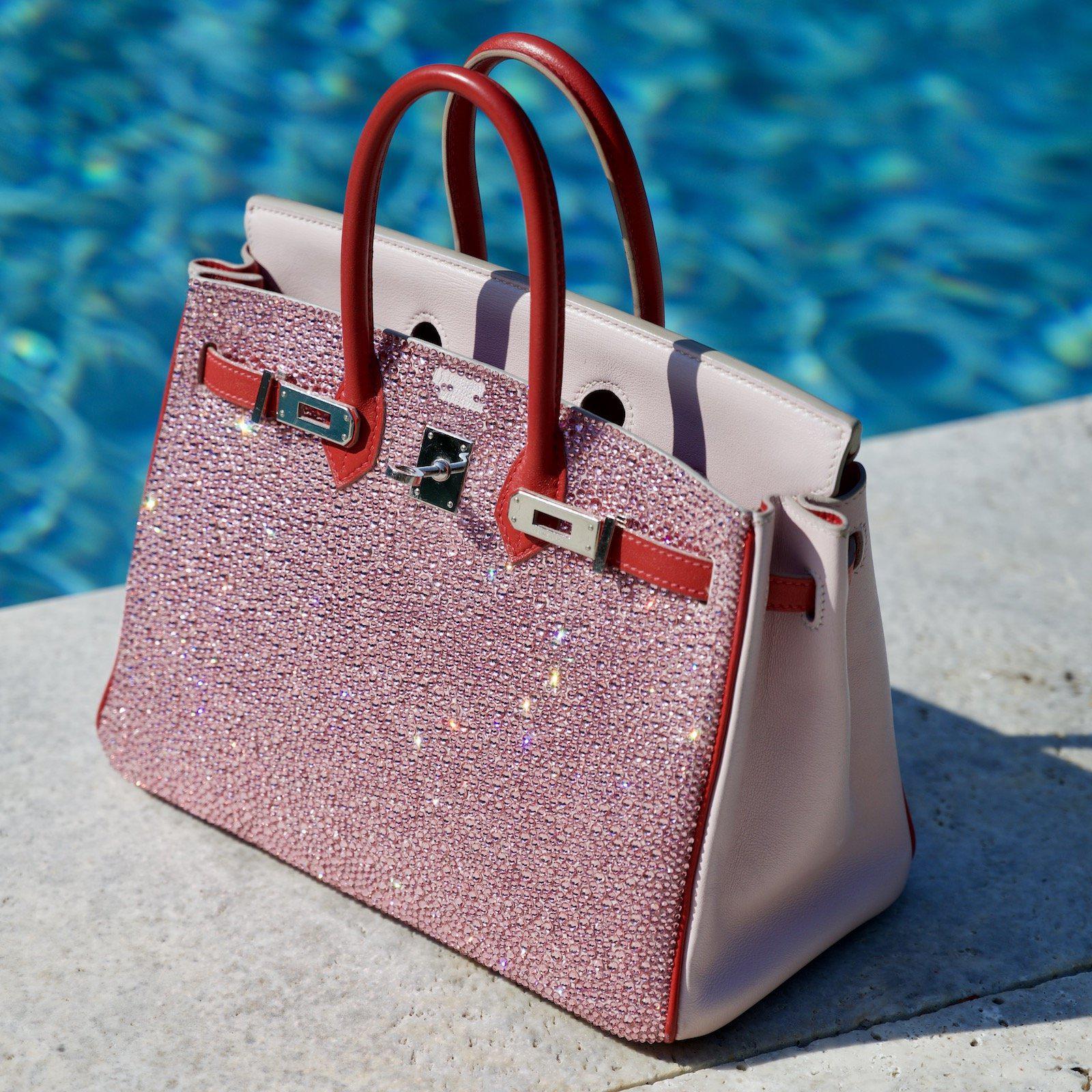 Vintage HermÃƒÆ’Ã‚Â¨s Birkin 25 ÃƒÂ¢Ã¢â€šÂ¬Ã‹Å“Pink PrincessÃƒÂ¢Ã¢â€šÂ¬Ã¢â€žÂ¢ HSS Rose Dragee & Rouge Tomate Swift with Palladium Hardware