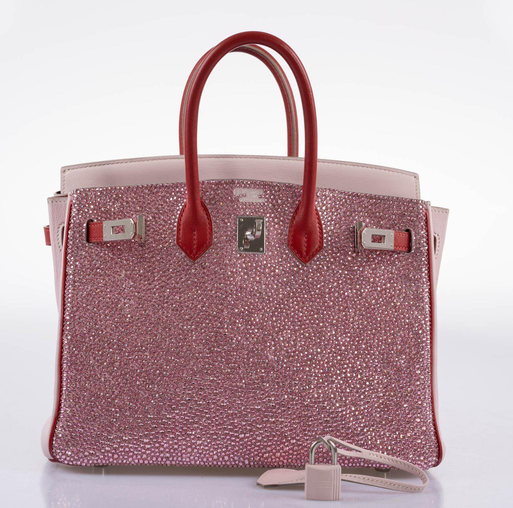 Vintage HermÃƒÆ’Ã‚Â¨s Birkin 25 ÃƒÂ¢Ã¢â€šÂ¬Ã‹Å“Pink PrincessÃƒÂ¢Ã¢â€šÂ¬Ã¢â€žÂ¢ HSS Rose Dragee & Rouge Tomate Swift with Palladium Hardware