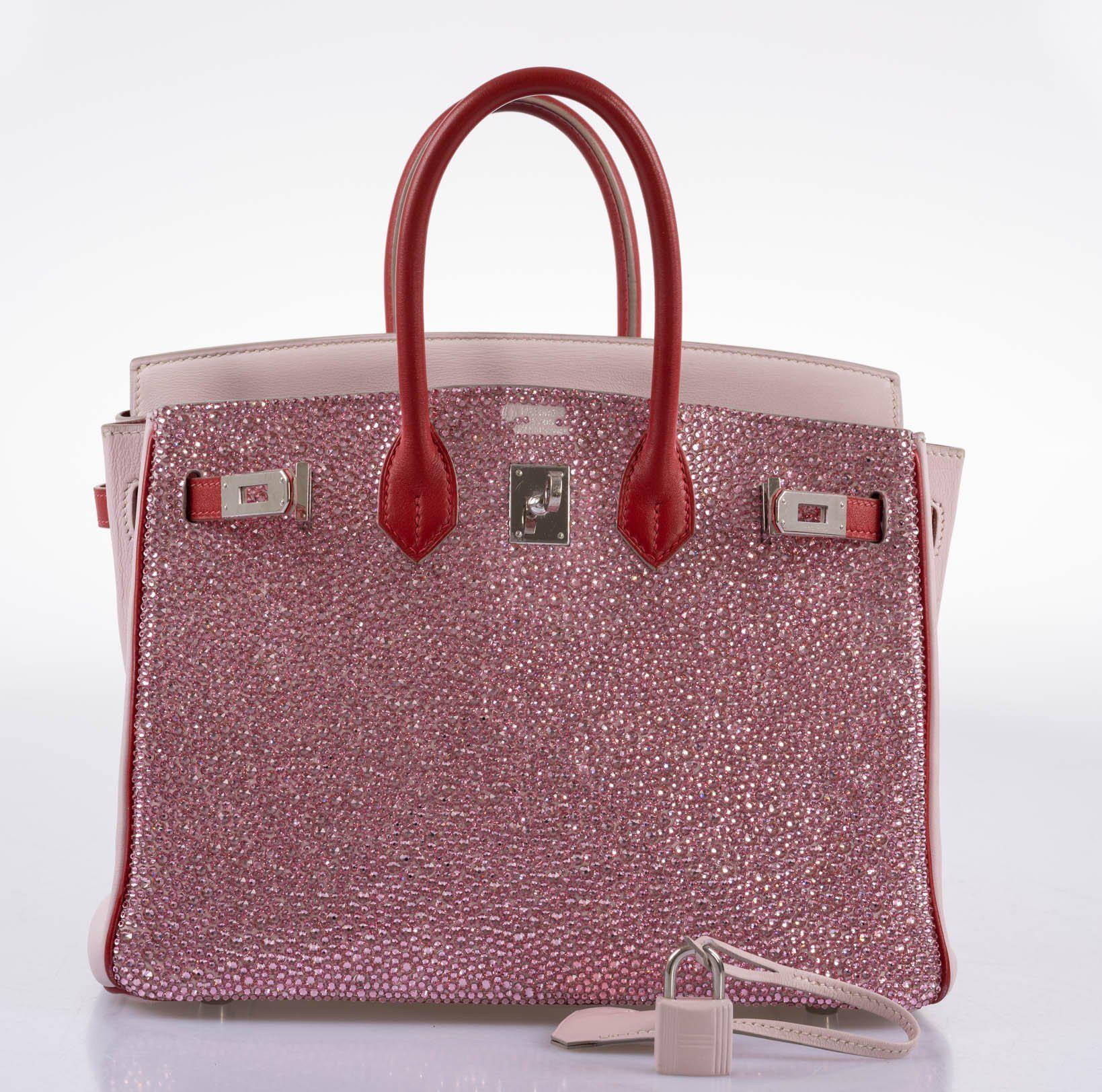 Vintage HermÃƒÆ’Ã‚Â¨s Birkin 25 ÃƒÂ¢Ã¢â€šÂ¬Ã‹Å“Pink PrincessÃƒÂ¢Ã¢â€šÂ¬Ã¢â€žÂ¢ HSS Rose Dragee & Rouge Tomate Swift with Palladium Hardware