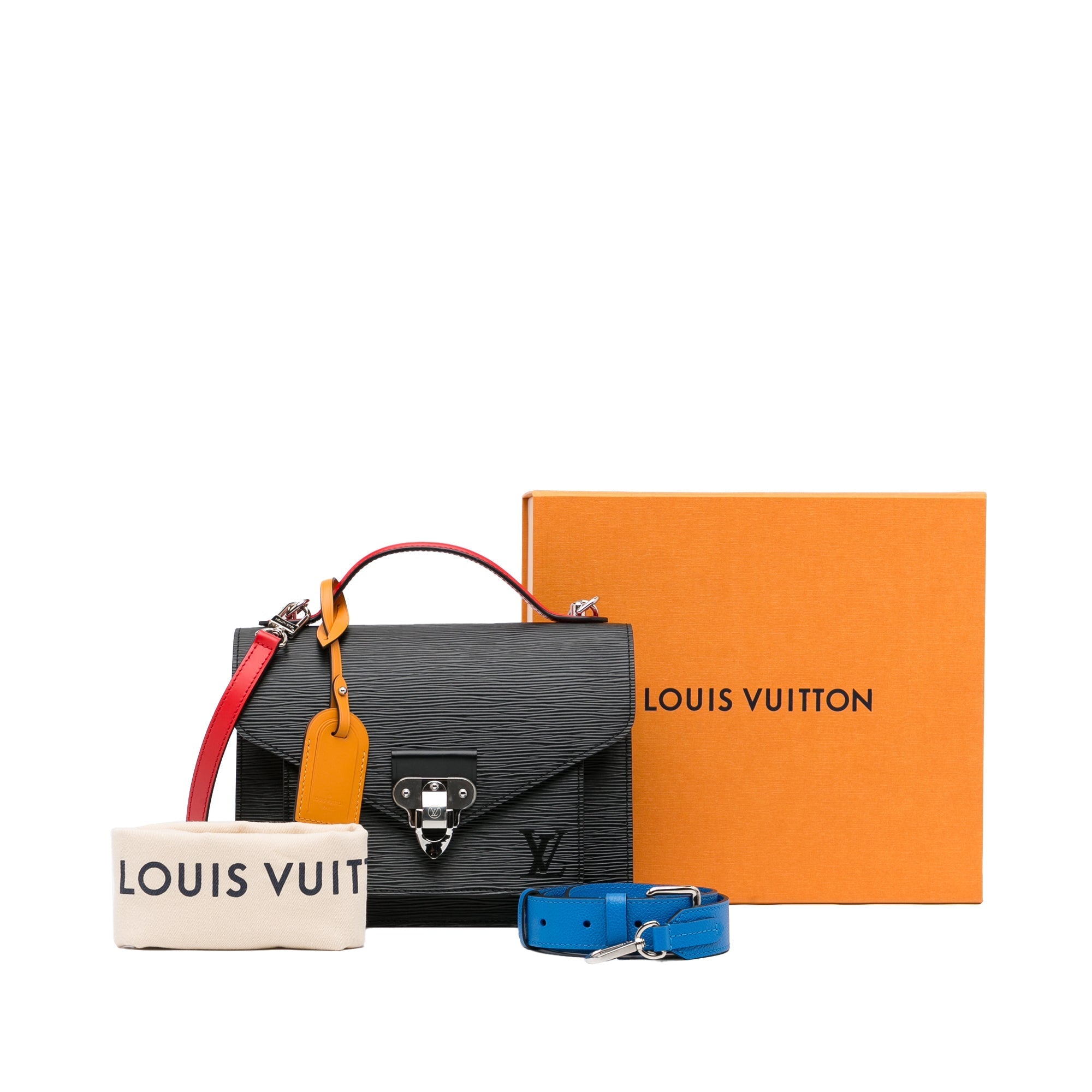 Black Louis Vuitton Epi Neo Monceau Satchel