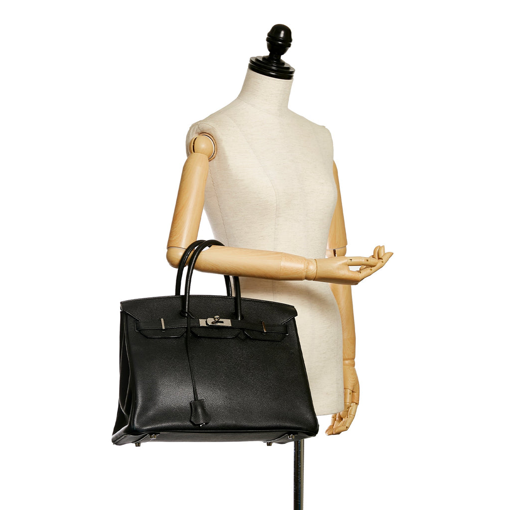 HermÃƒÆ’Ã‚Â¨s Birkin 35 Brown Epsom Palladium
