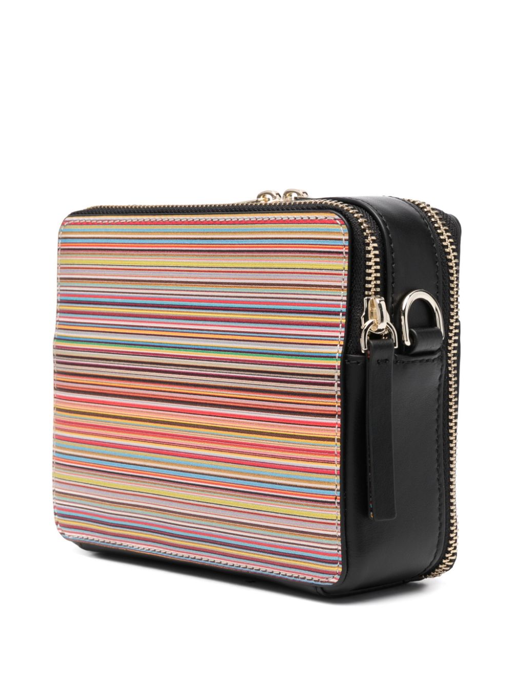 SIGNATURE STRIPE LEATHER CAMERA BAG