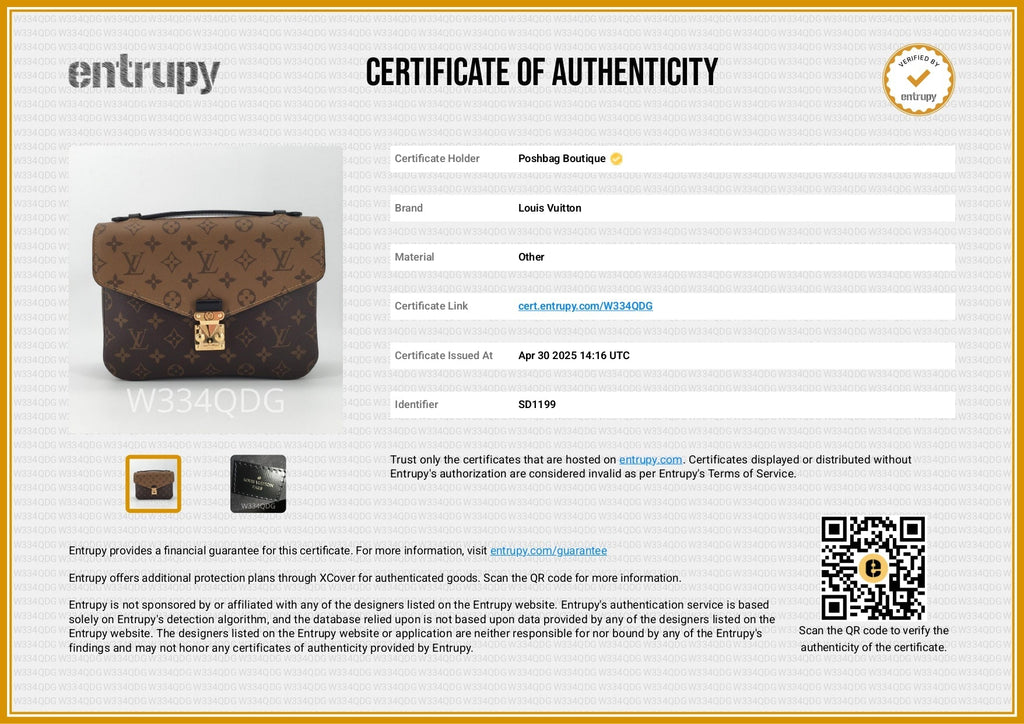 Louis Vuitto Pochette Metis Reverse Monogram Canvas Bag