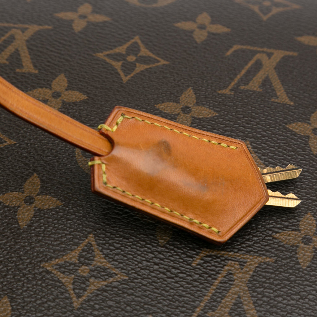 Brown Louis Vuitton Monogram Lockit Chain MM Tote Bag