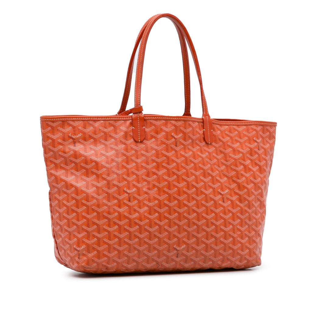 Orange Goyard Goyardine Saint Louis PM Tote Bag