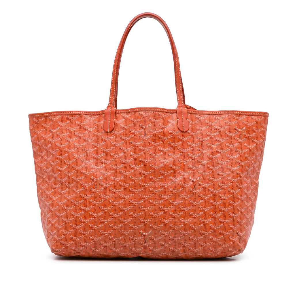 Orange Goyard Goyardine Saint Louis PM Tote Bag