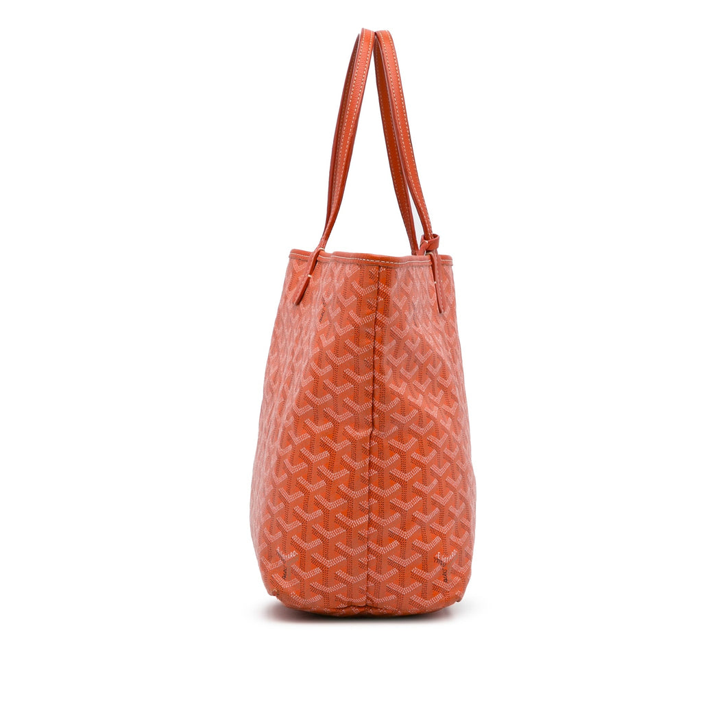 Orange Goyard Goyardine Saint Louis PM Tote Bag