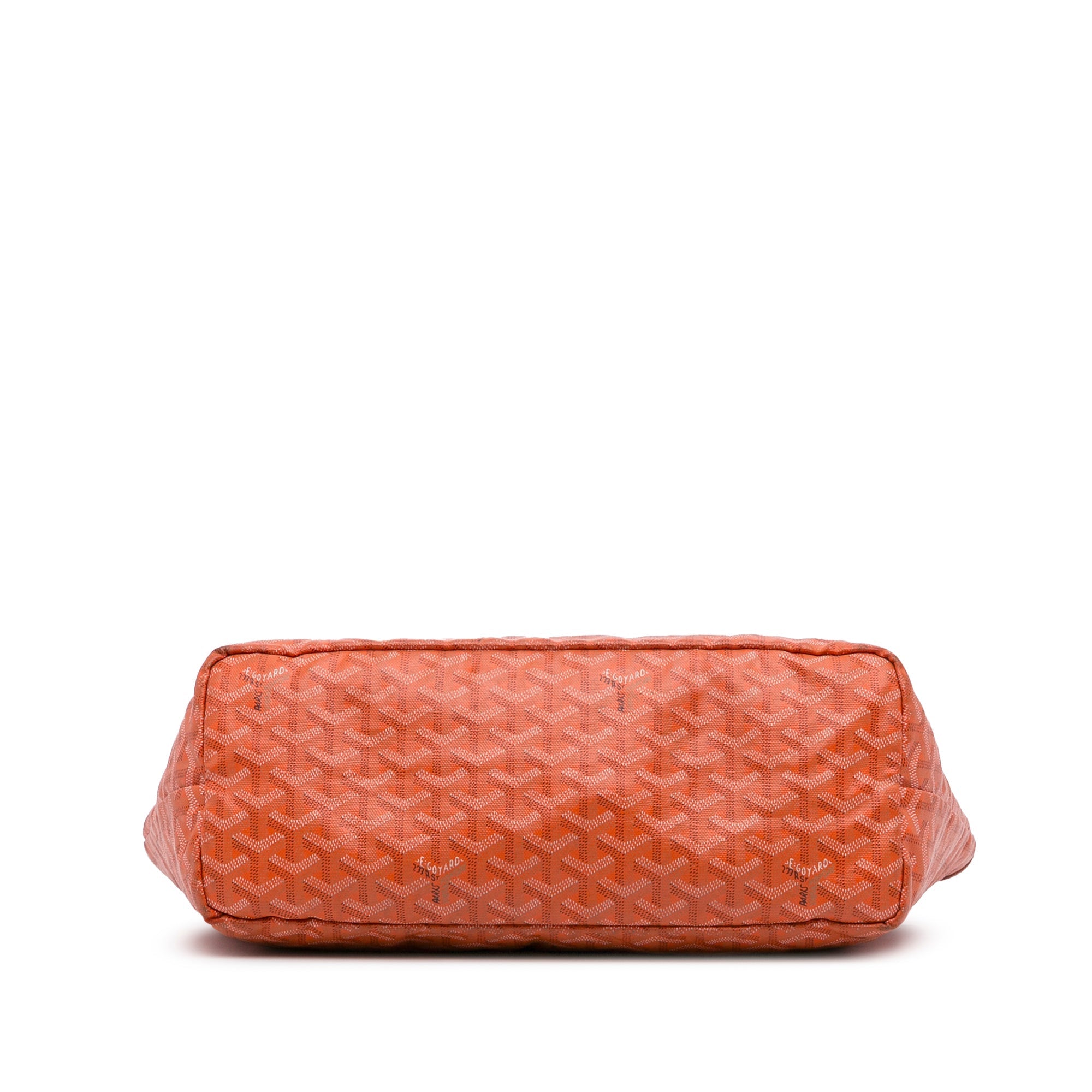 Orange Goyard Goyardine Saint Louis PM Tote Bag
