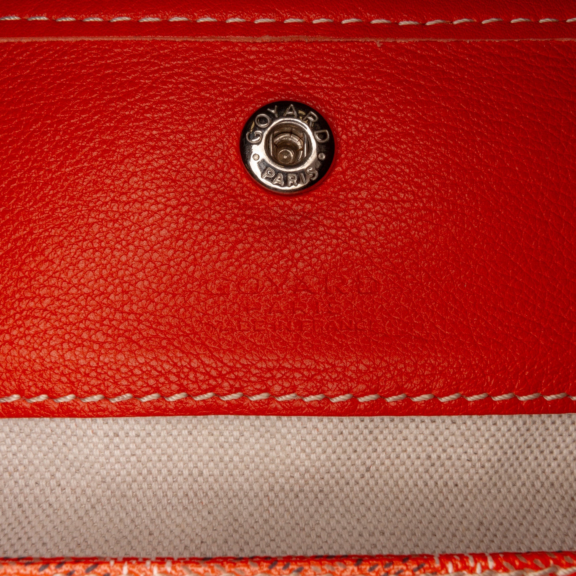 Orange Goyard Goyardine Saint Louis PM Tote Bag