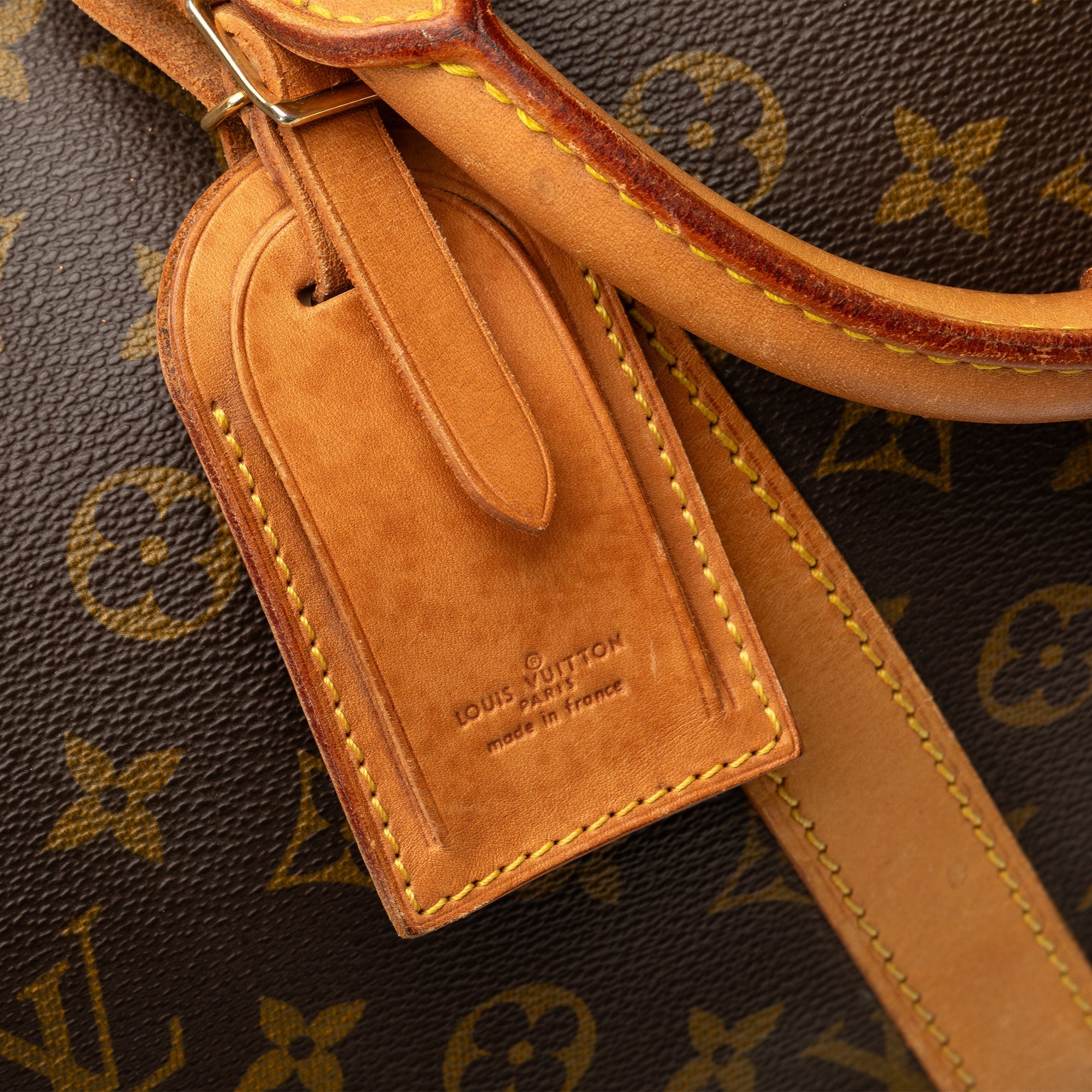 Brown Louis Vuitton Monogram Keepall 55 Travel Bag