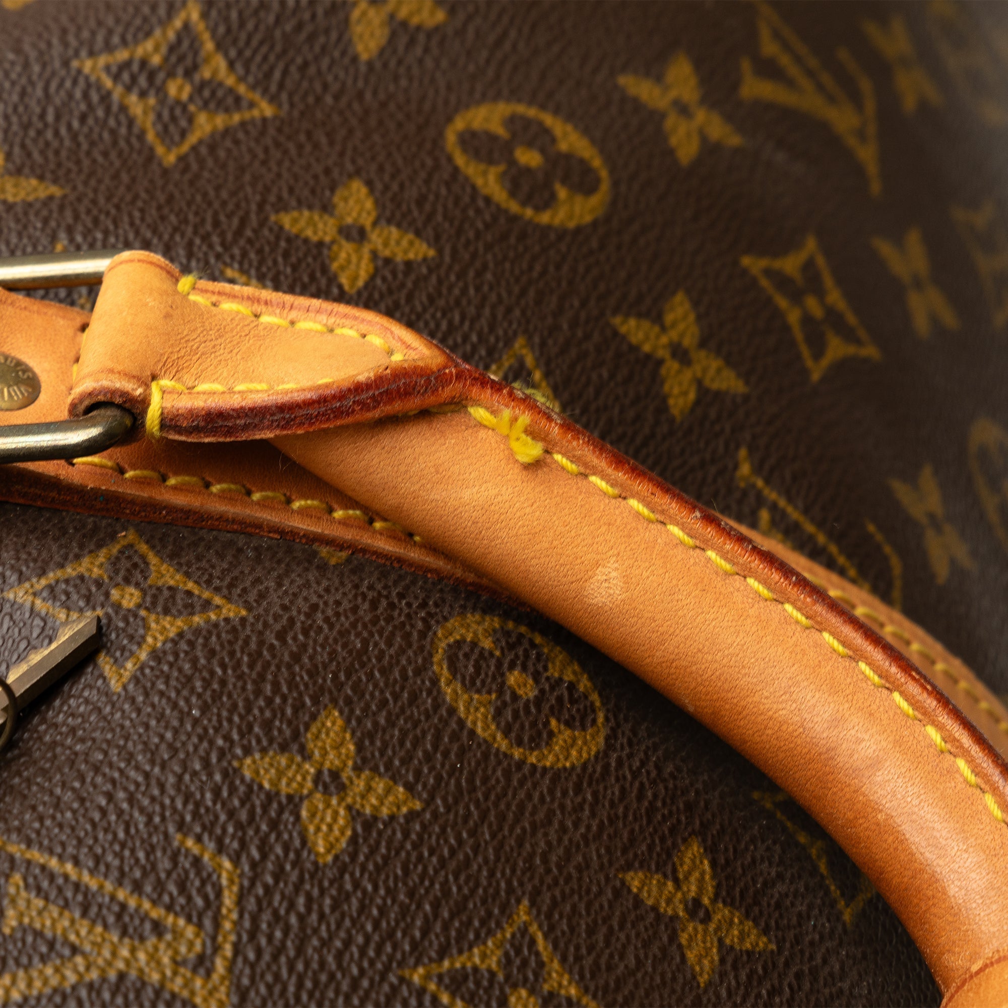 Brown Louis Vuitton Monogram Keepall 55 Travel Bag