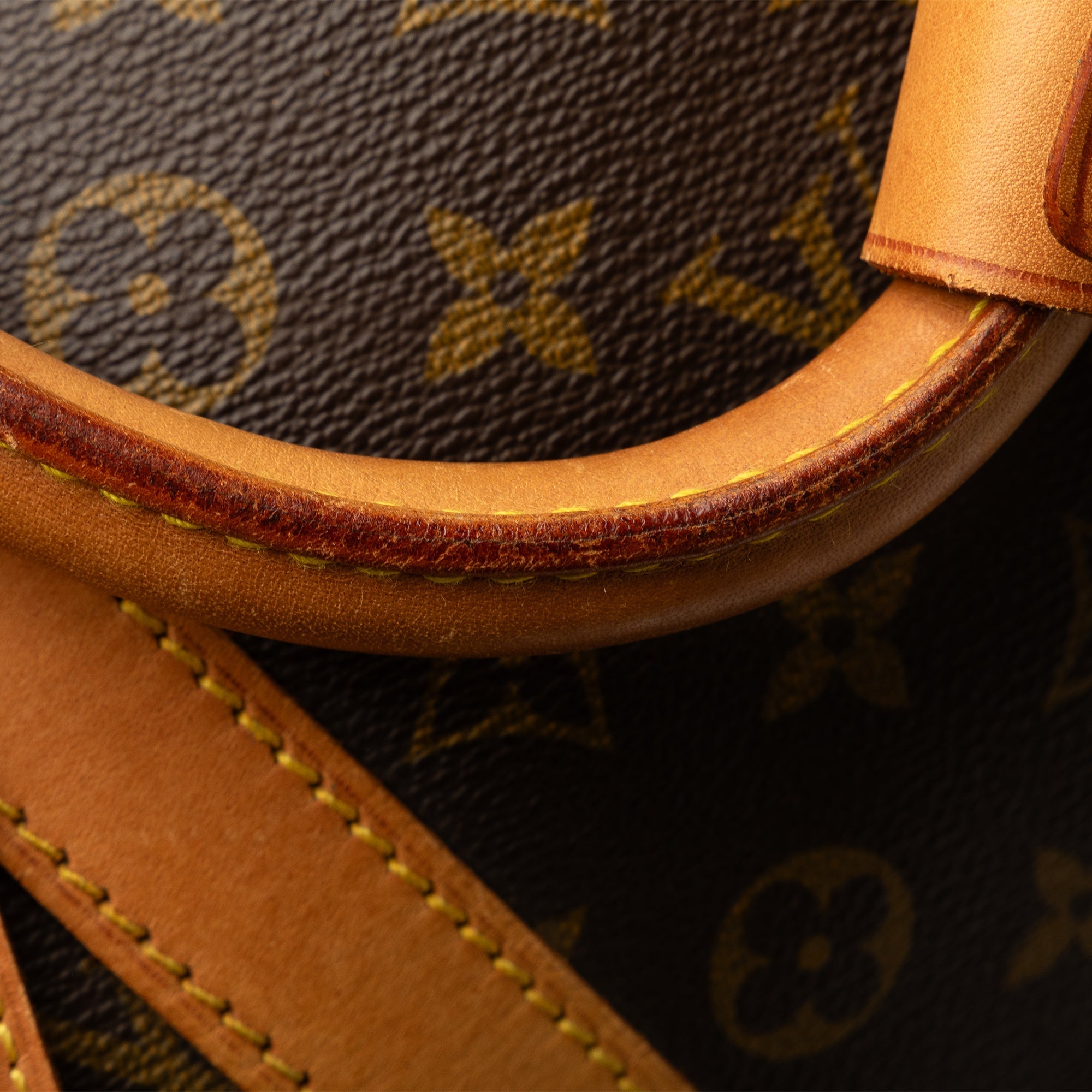 Brown Louis Vuitton Monogram Keepall 55 Travel Bag