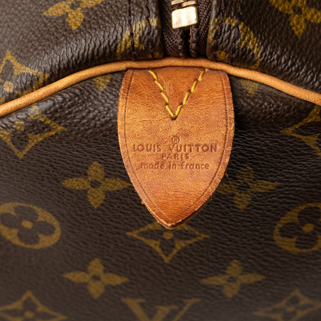 Brown Louis Vuitton Monogram Keepall 55 Travel Bag