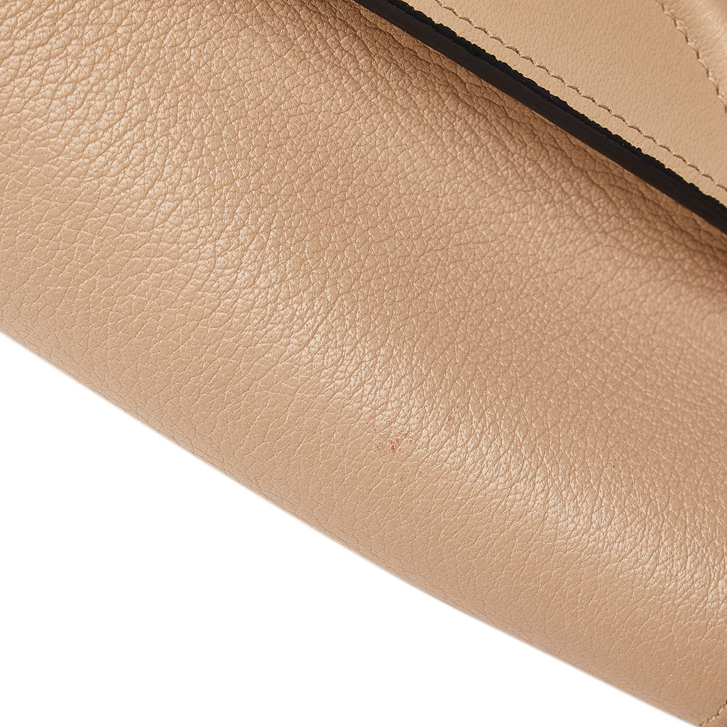 Tan Celine Micro Luggage Tote Bicolor