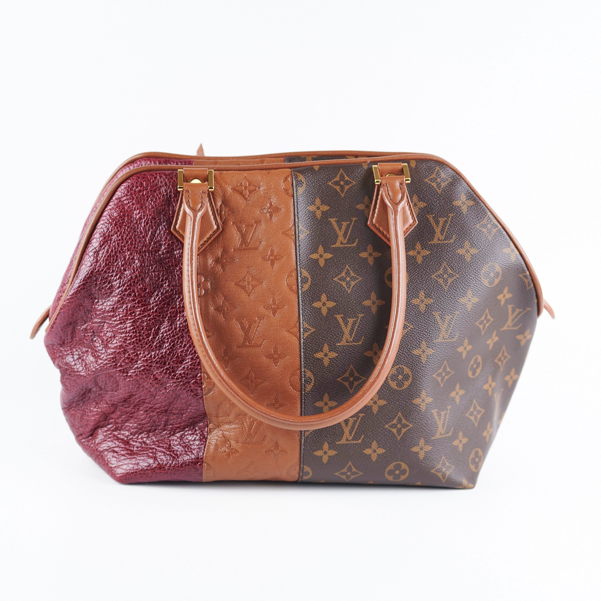Louis Vuitton Monogram Medium Block Tricolor Stripes