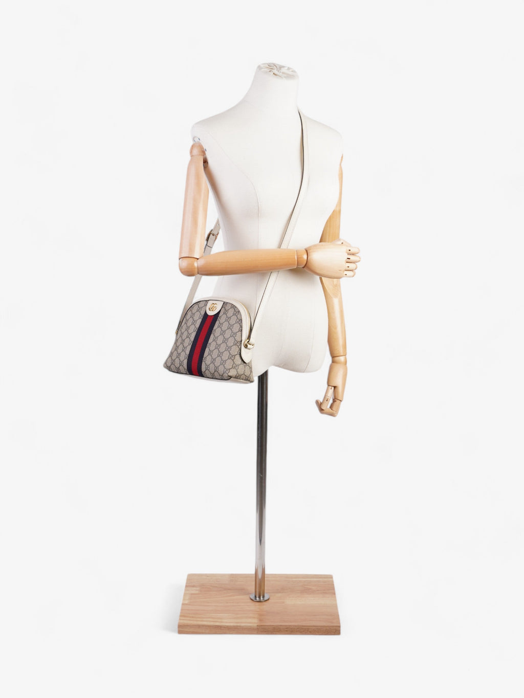 Gucci Ophidia GG GG Supreme / White Canvas Small