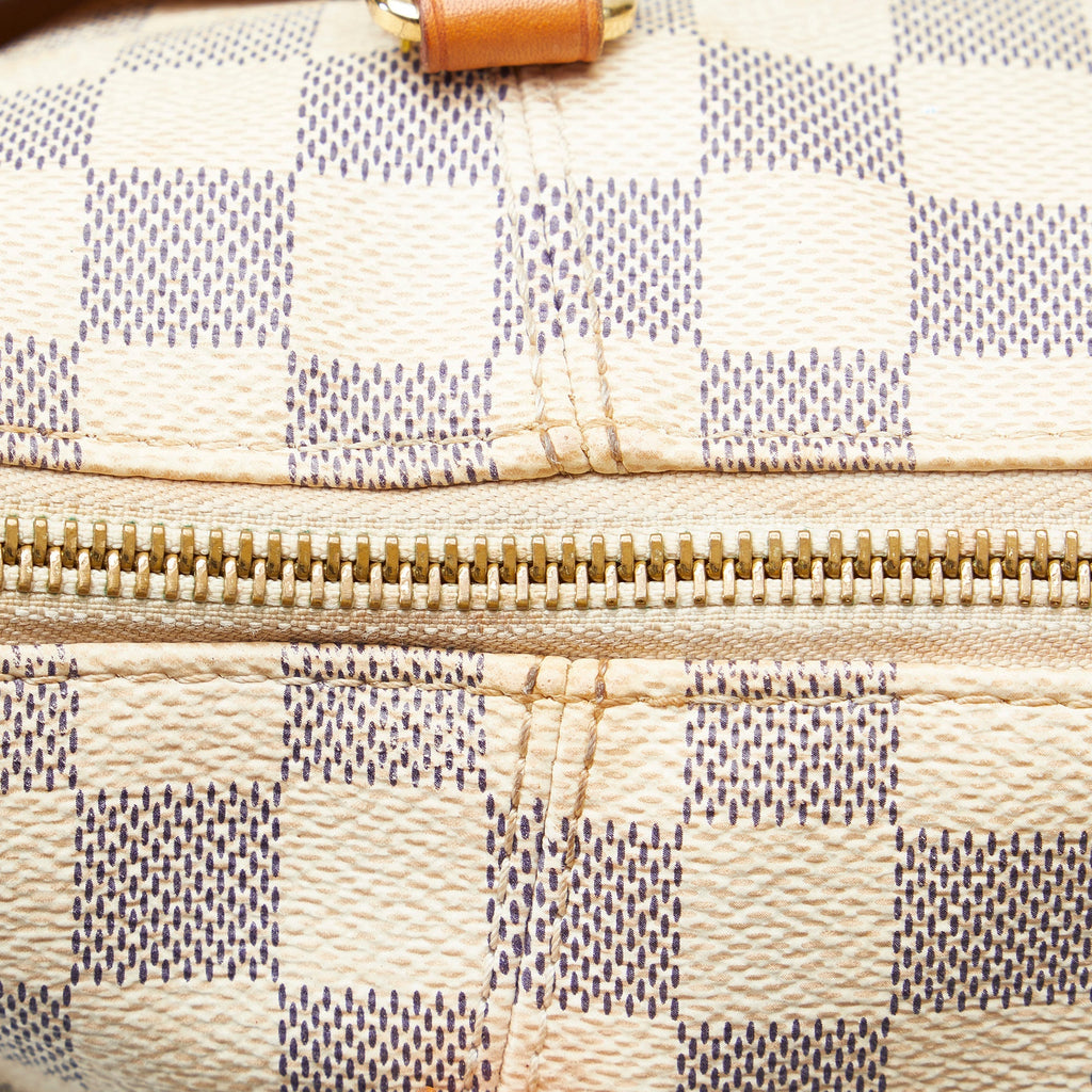 White Louis Vuitton Damier Azur Totally MM Tote Bag