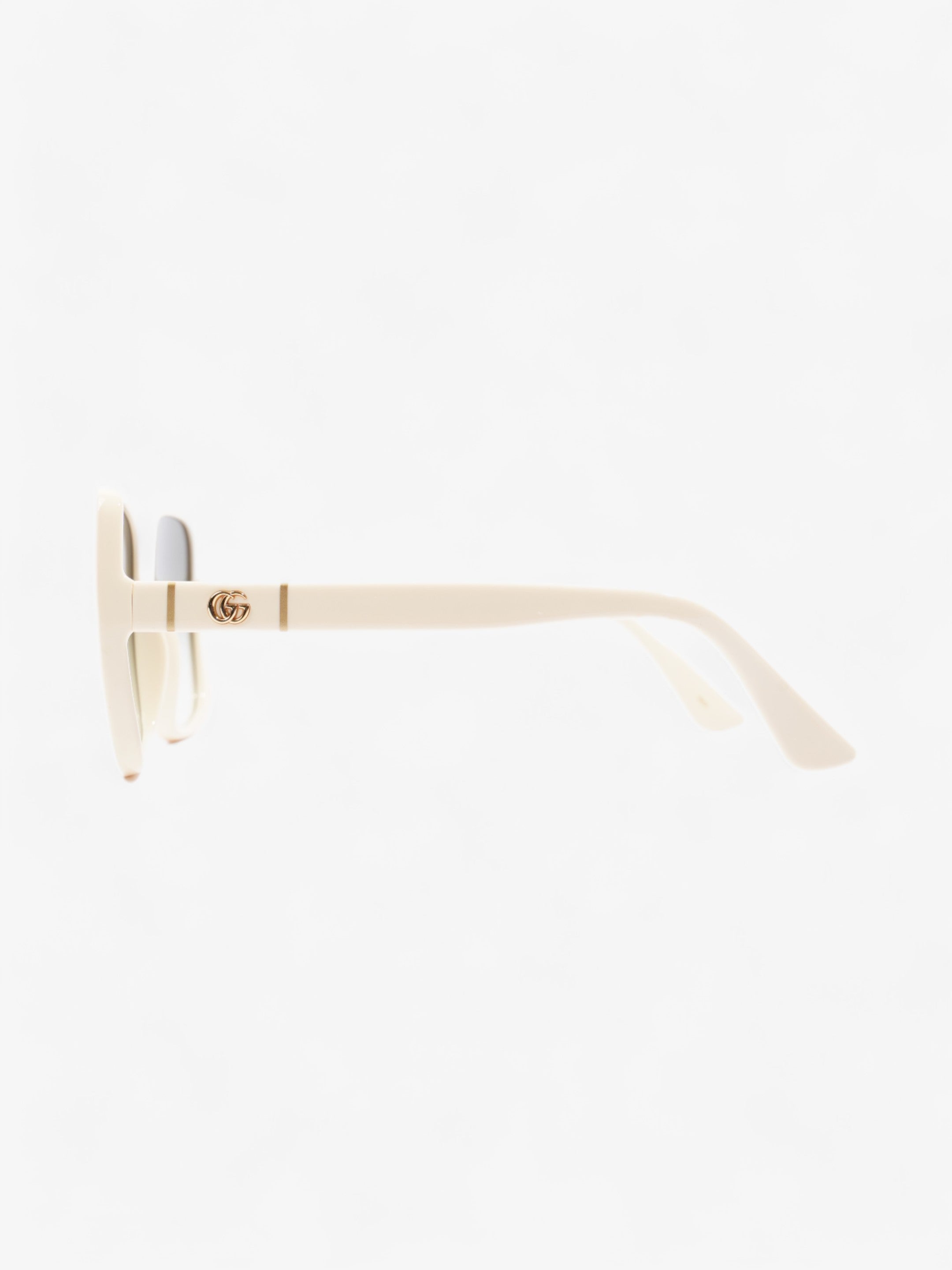 Gucci Oversized Sunglasses Cream Acetate 145mm
