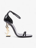 Saint Laurent Opyum 110mm Black / Gold Leather EU 37.5 UK 4.5