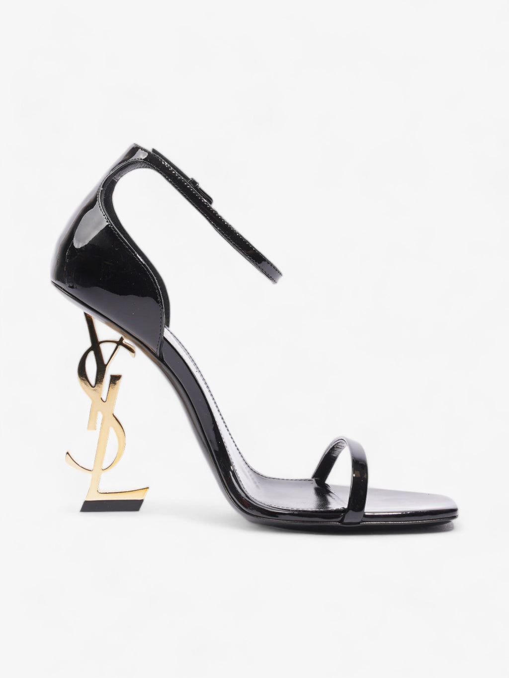 Saint Laurent Opyum 110mm Black / Gold Leather EU 37.5 UK 4.5