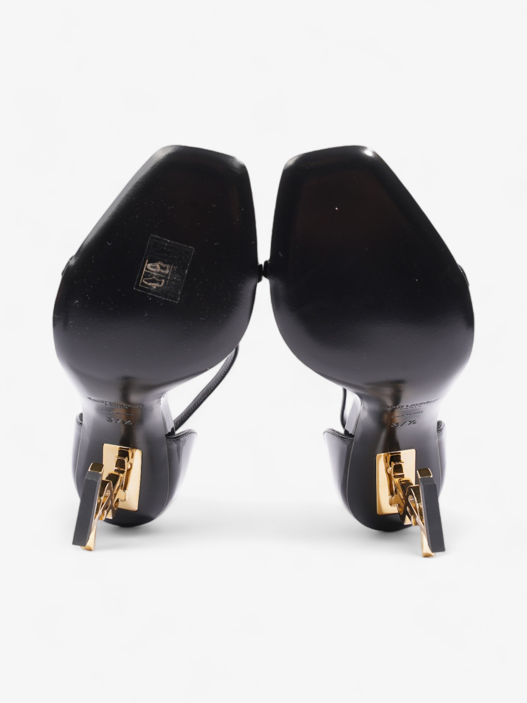 Saint Laurent Opyum 110mm Black / Gold Leather EU 37.5 UK 4.5
