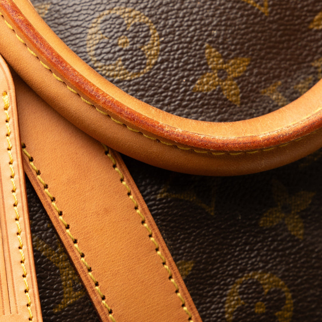 Brown Louis Vuitton Monogram Keepall 55 Travel Bag