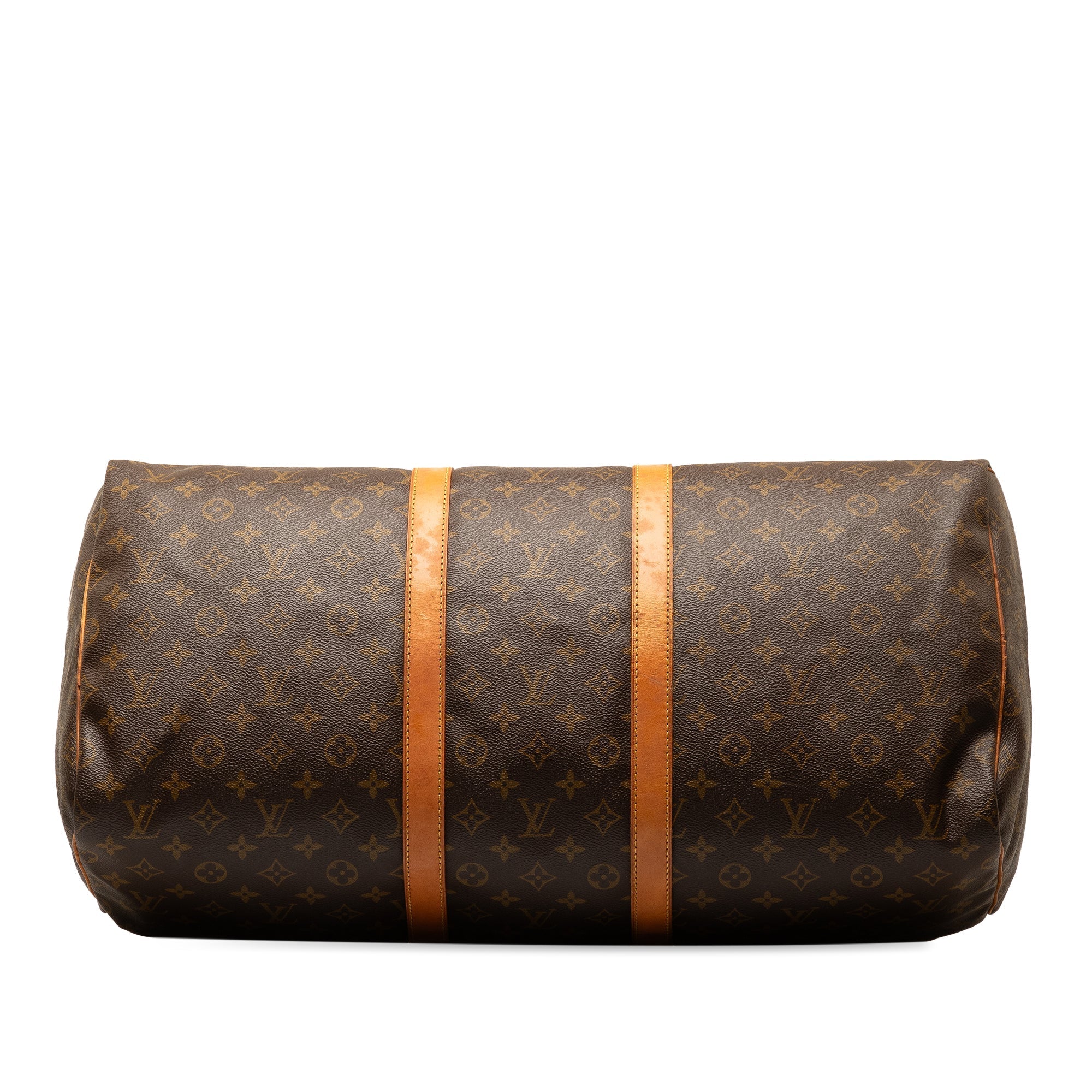 Brown Louis Vuitton Monogram Keepall 55 Travel Bag
