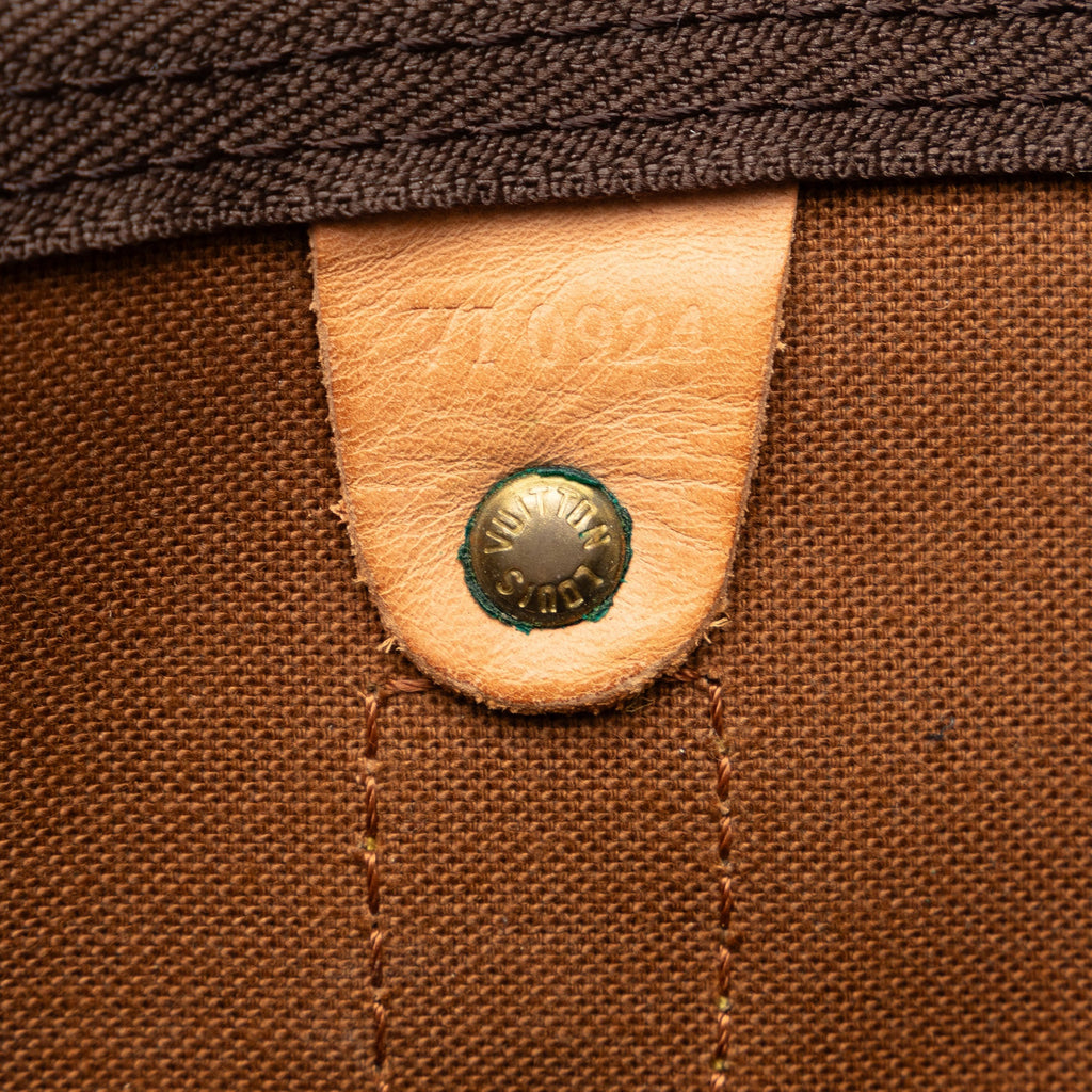 Brown Louis Vuitton Monogram Keepall 55 Travel Bag