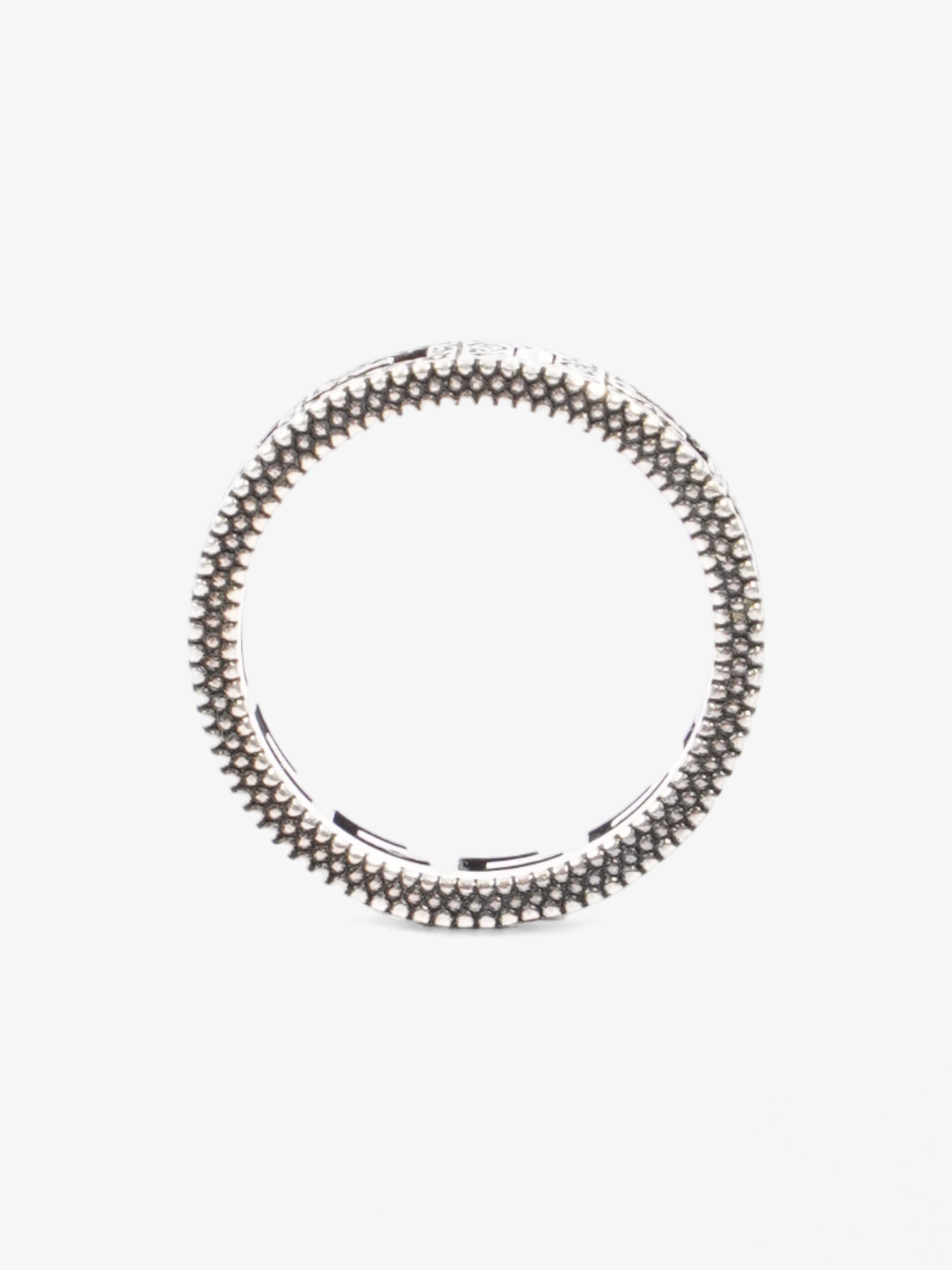 Gucci Sqaure G Ring Silver Silver Sterling 16 (Circumference - 56mm)