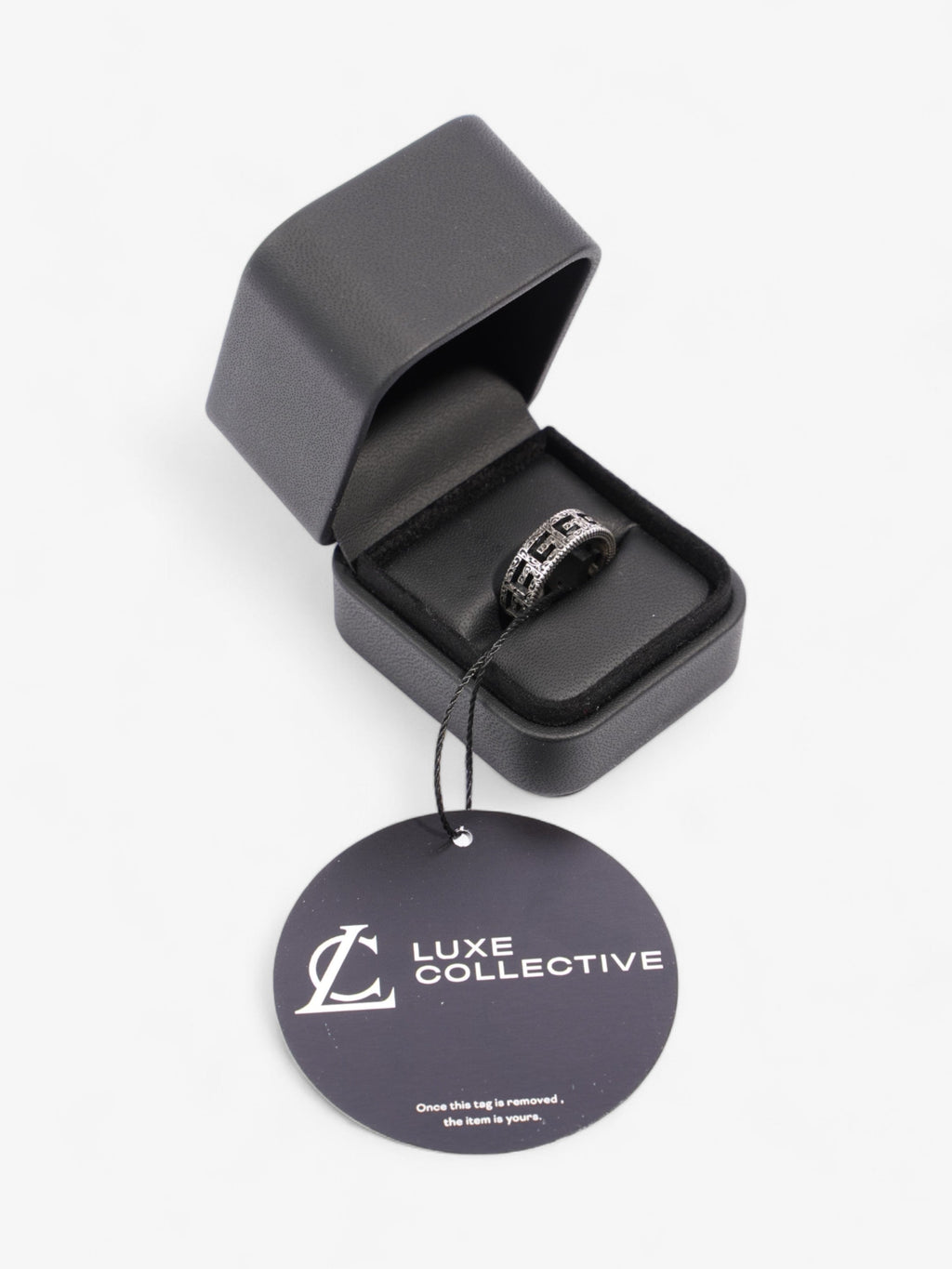 Gucci Sqaure G Ring Silver Silver Sterling 16 (Circumference - 56mm)