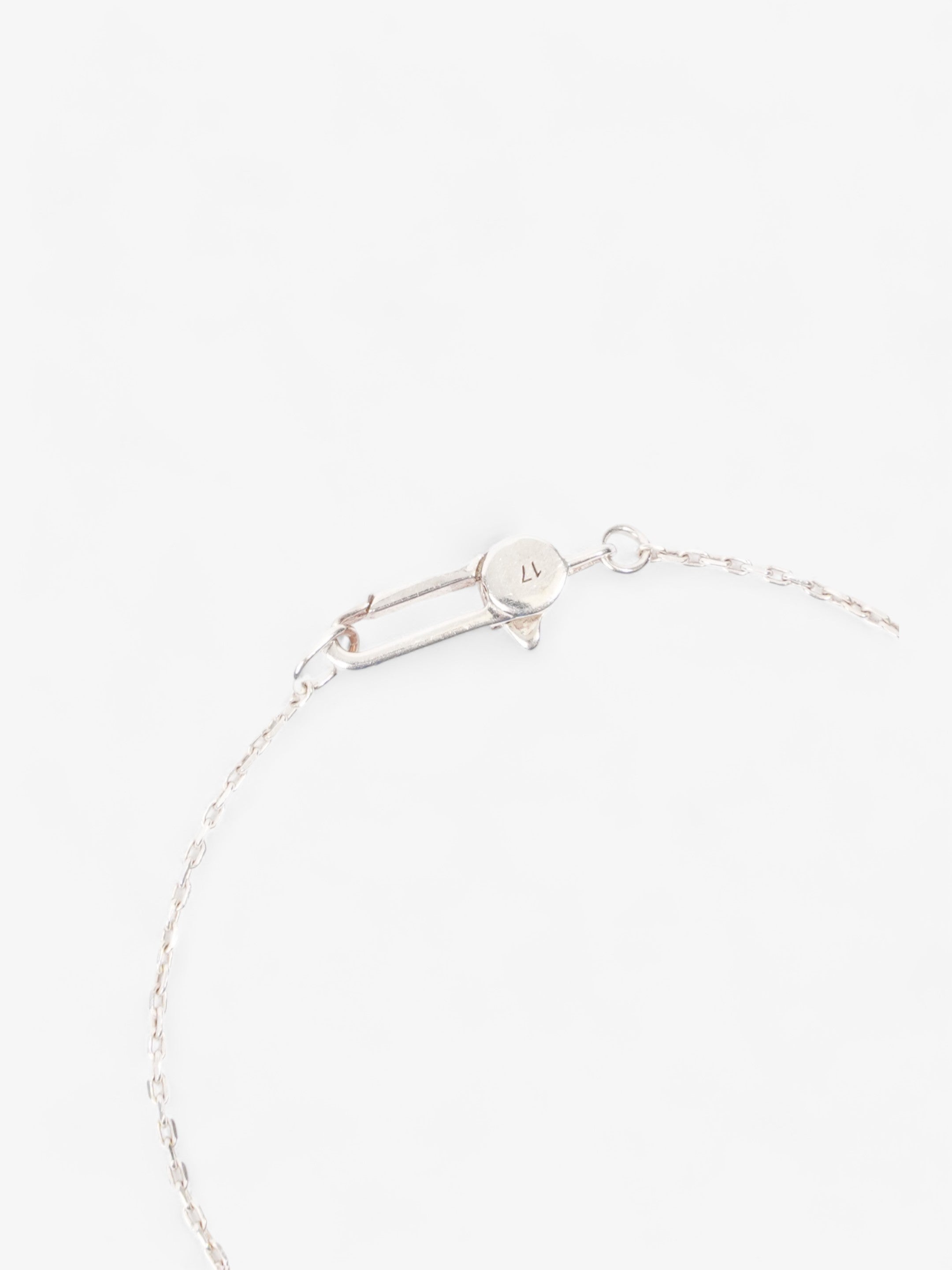 Gucci Trademark Heart Bracelet Silver Silver Sterling 17