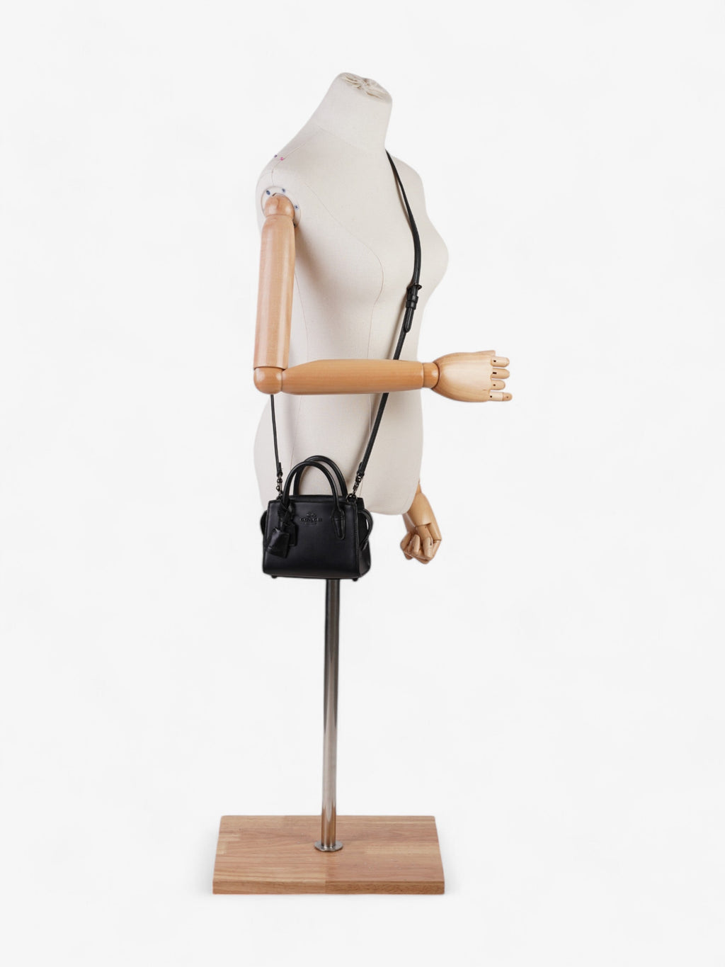 Coach Andrea Carryall Bag Black Leather