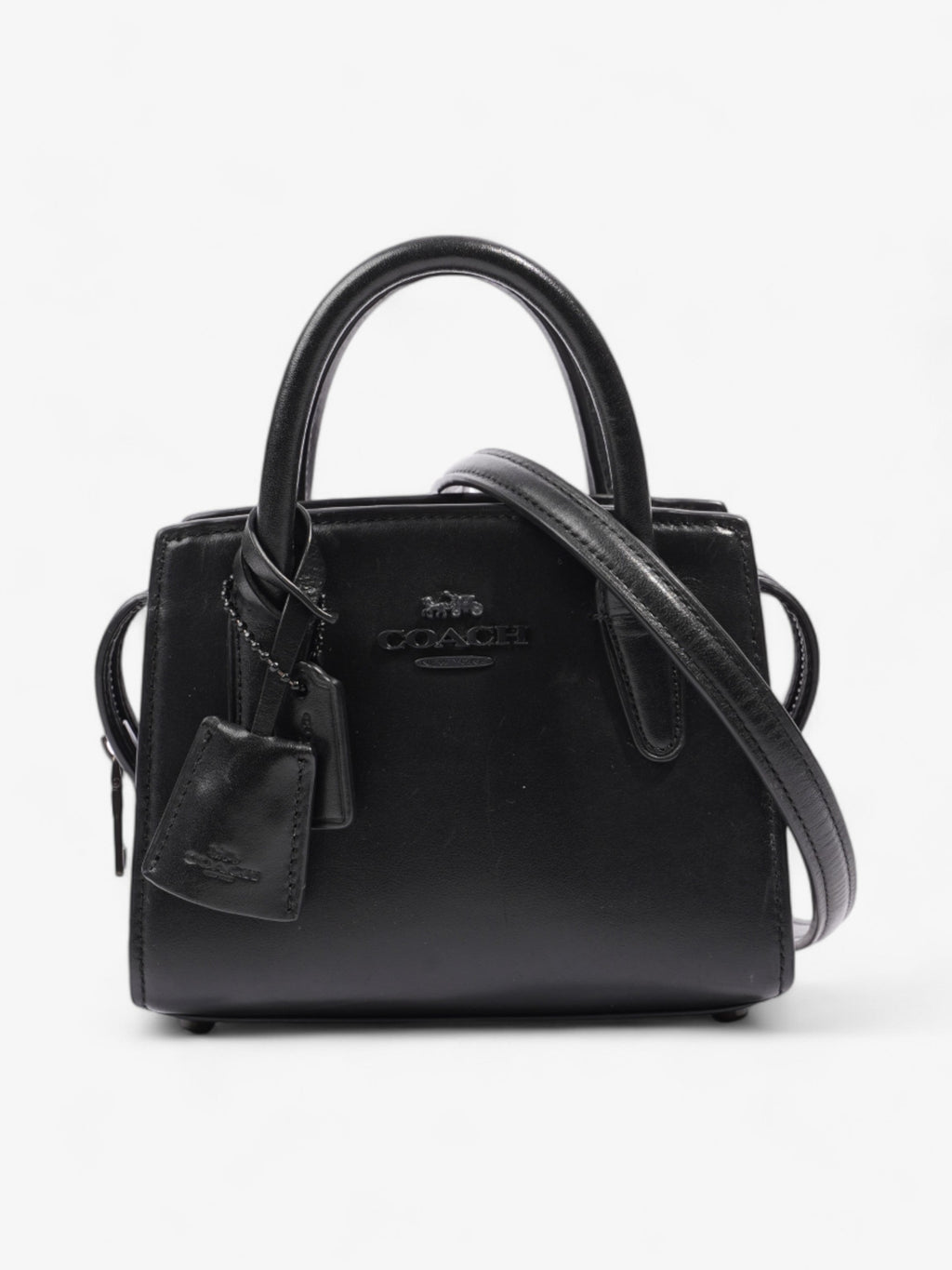 Coach Andrea Carryall Bag Black Leather