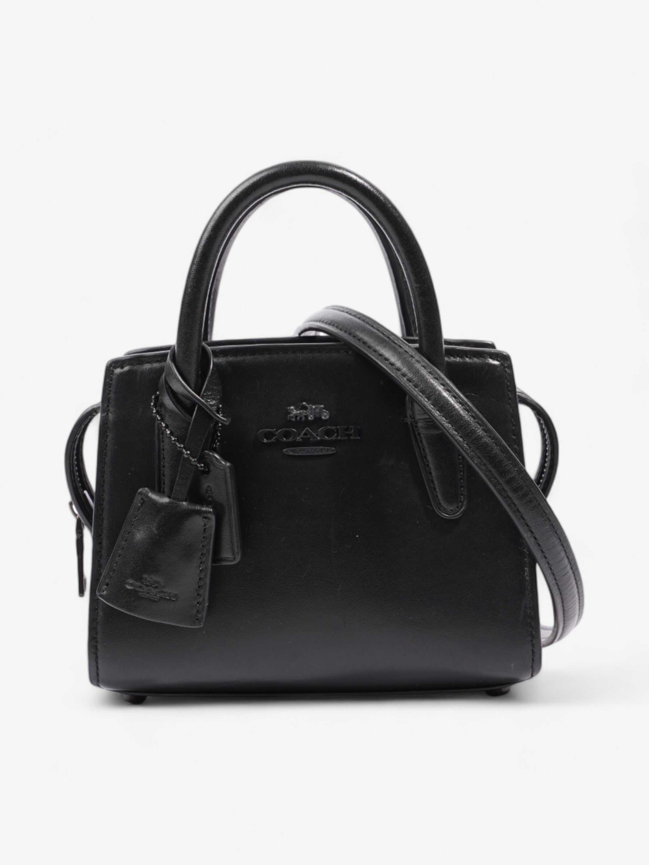 Coach Andrea Carryall Bag Black Leather