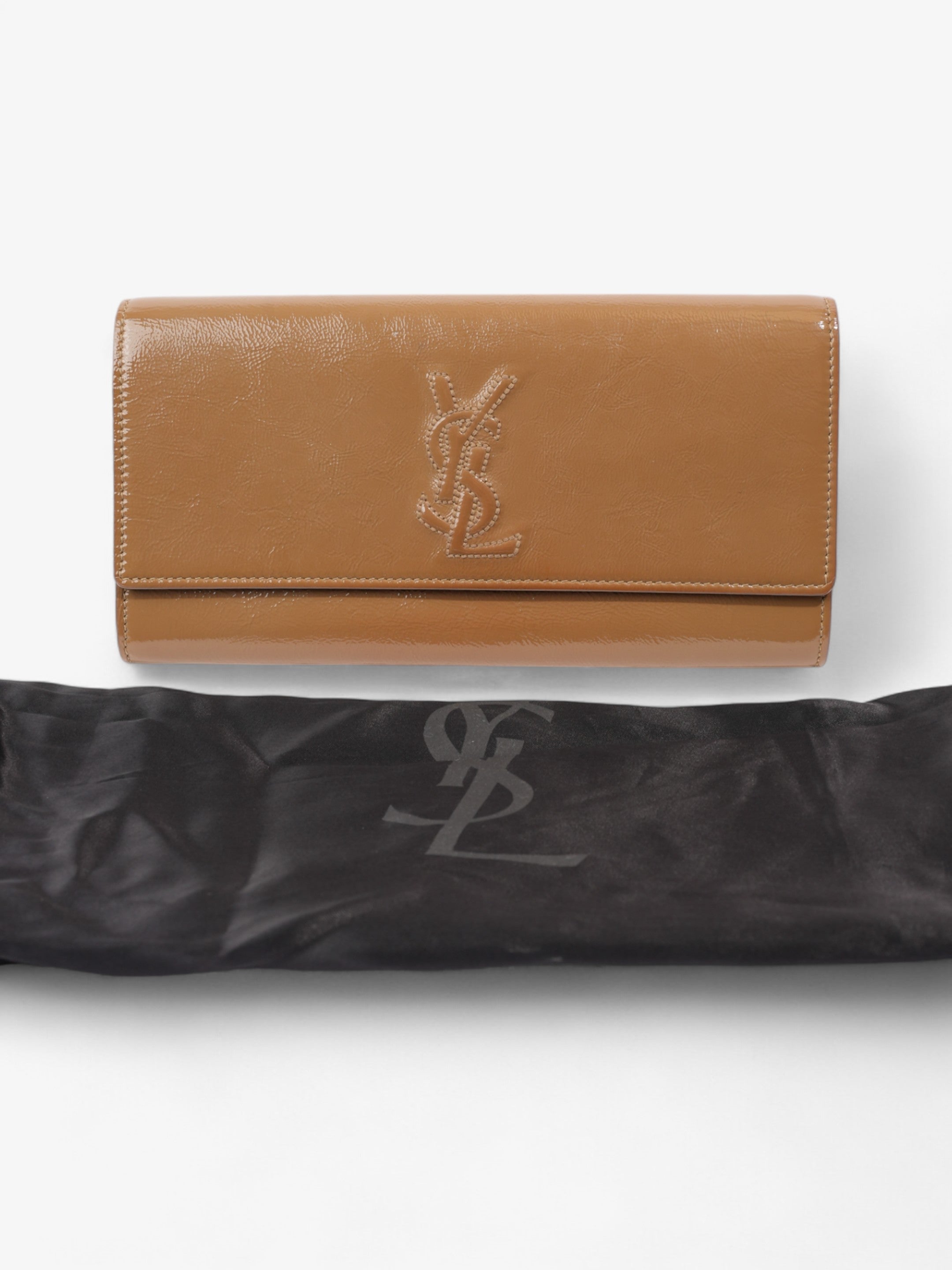 Saint Laurent Belle de Jour Tan Calfskin Leather Large
