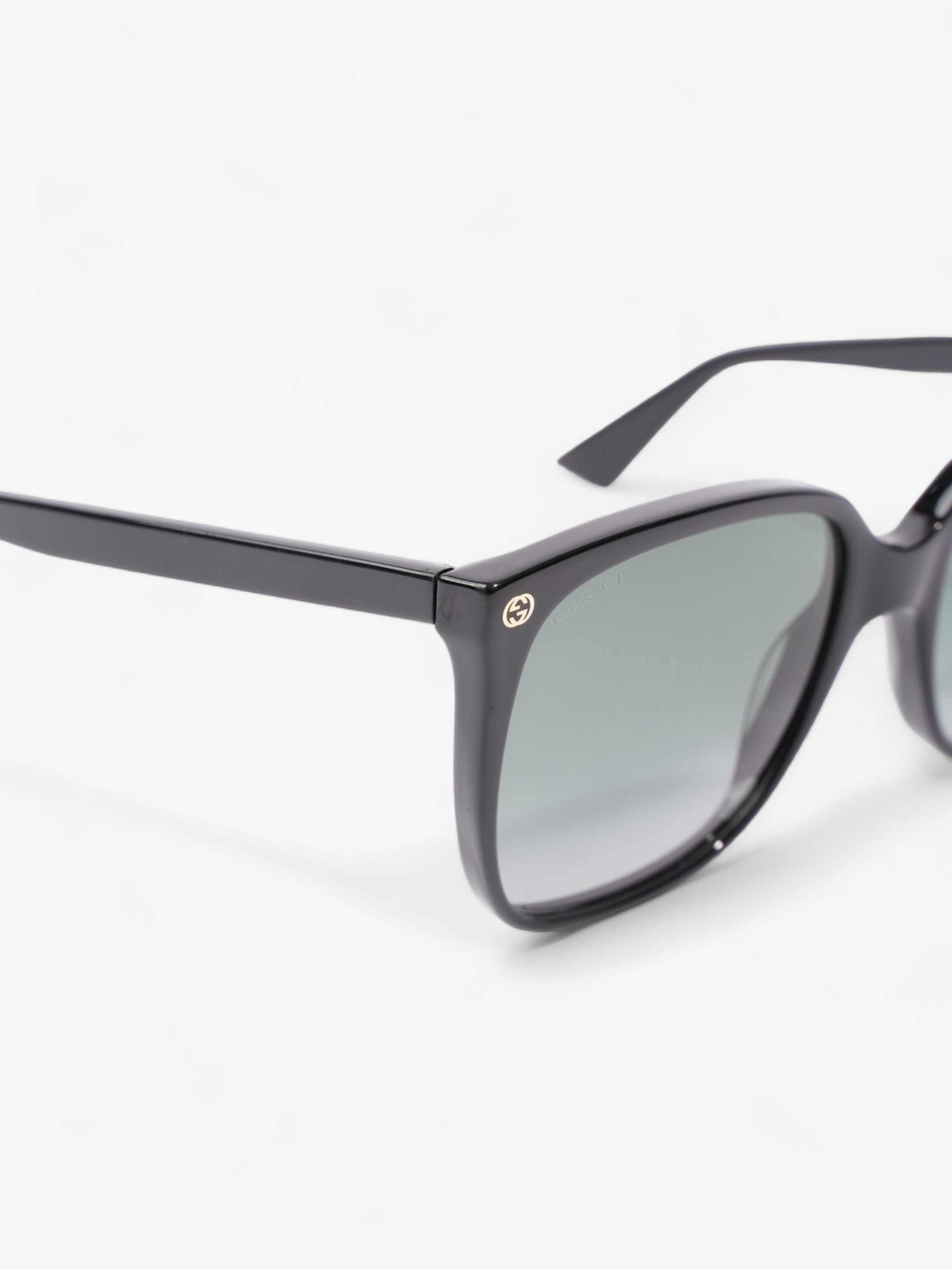 Gucci Oversized Sunglasses Black Acetate 140mm