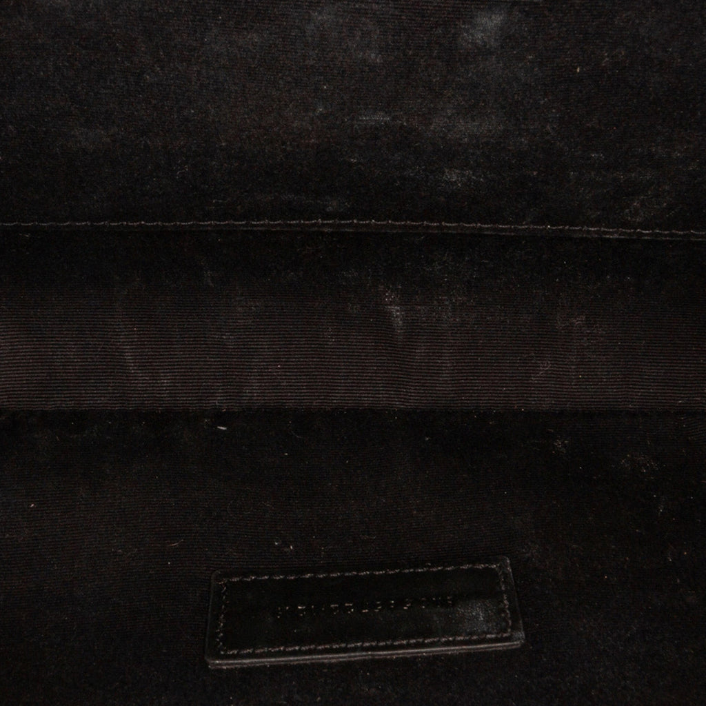 Yves Saint Laurent Rive Gauche Clutch White Canvas