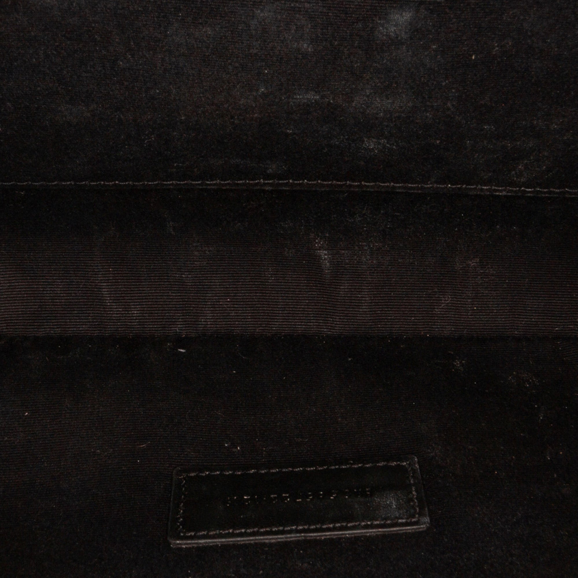 Yves Saint Laurent Rive Gauche Clutch White Canvas