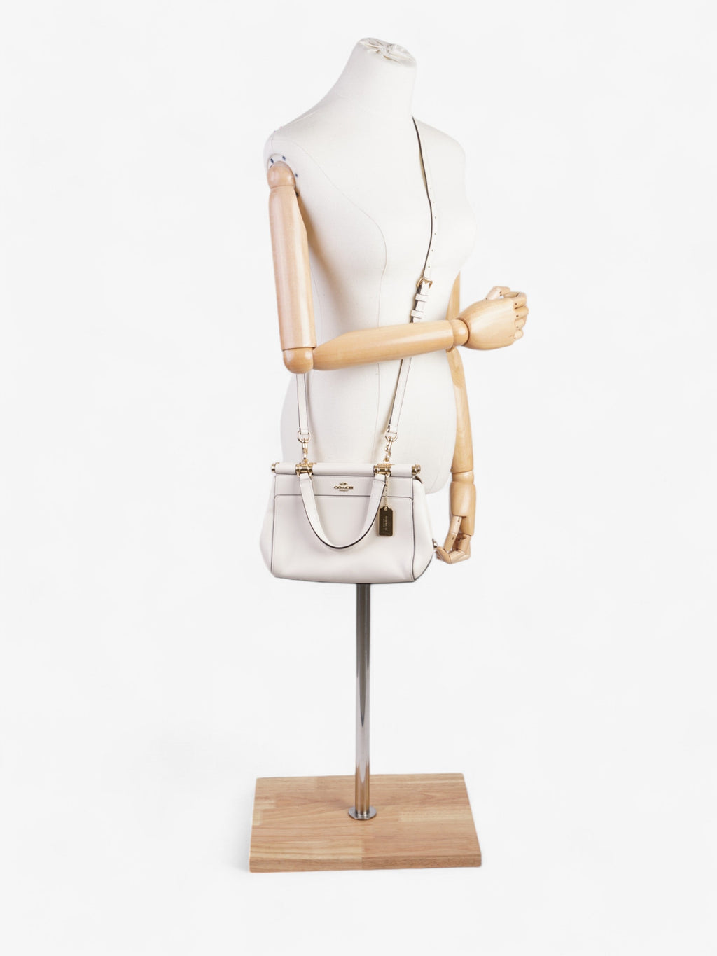 Coach Grace Chalk Calfskin Leather 20