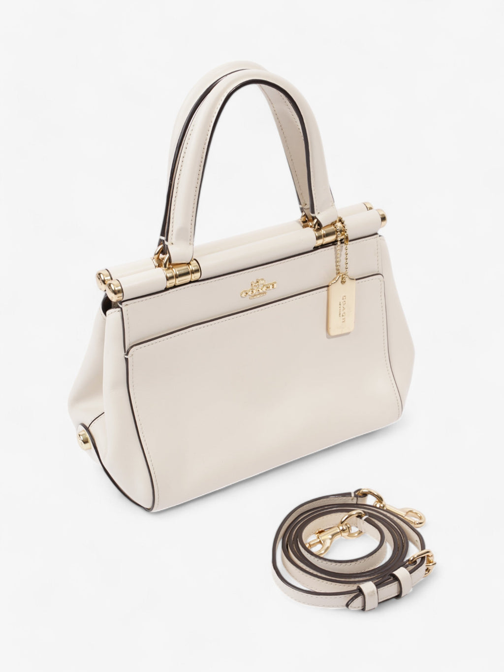 Coach Grace Chalk Calfskin Leather 20