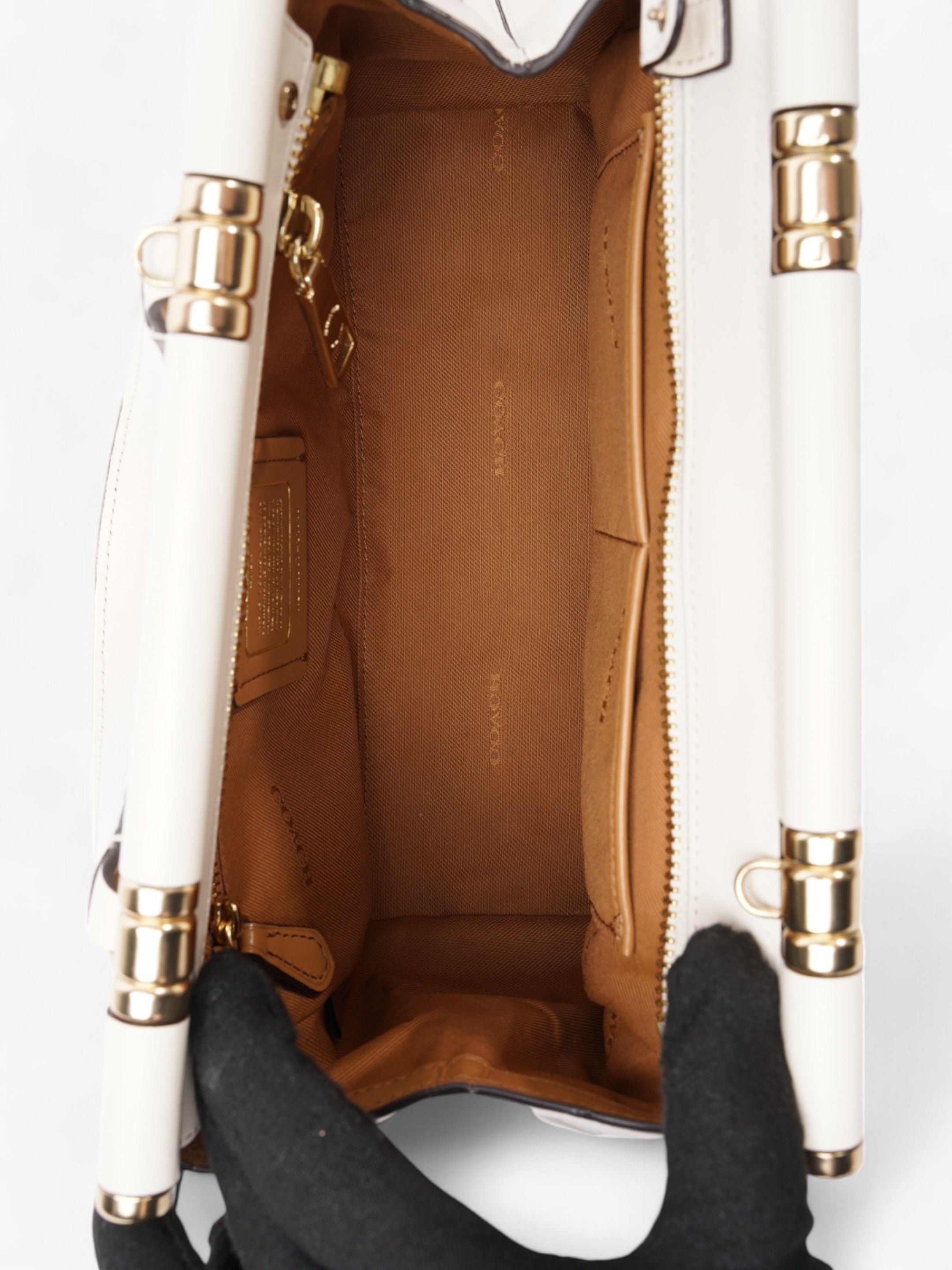 Coach Grace Chalk Calfskin Leather 20