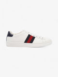 Gucci Ace Sneakers White / Navy Blue / Red Leather EU 37 UK 4
