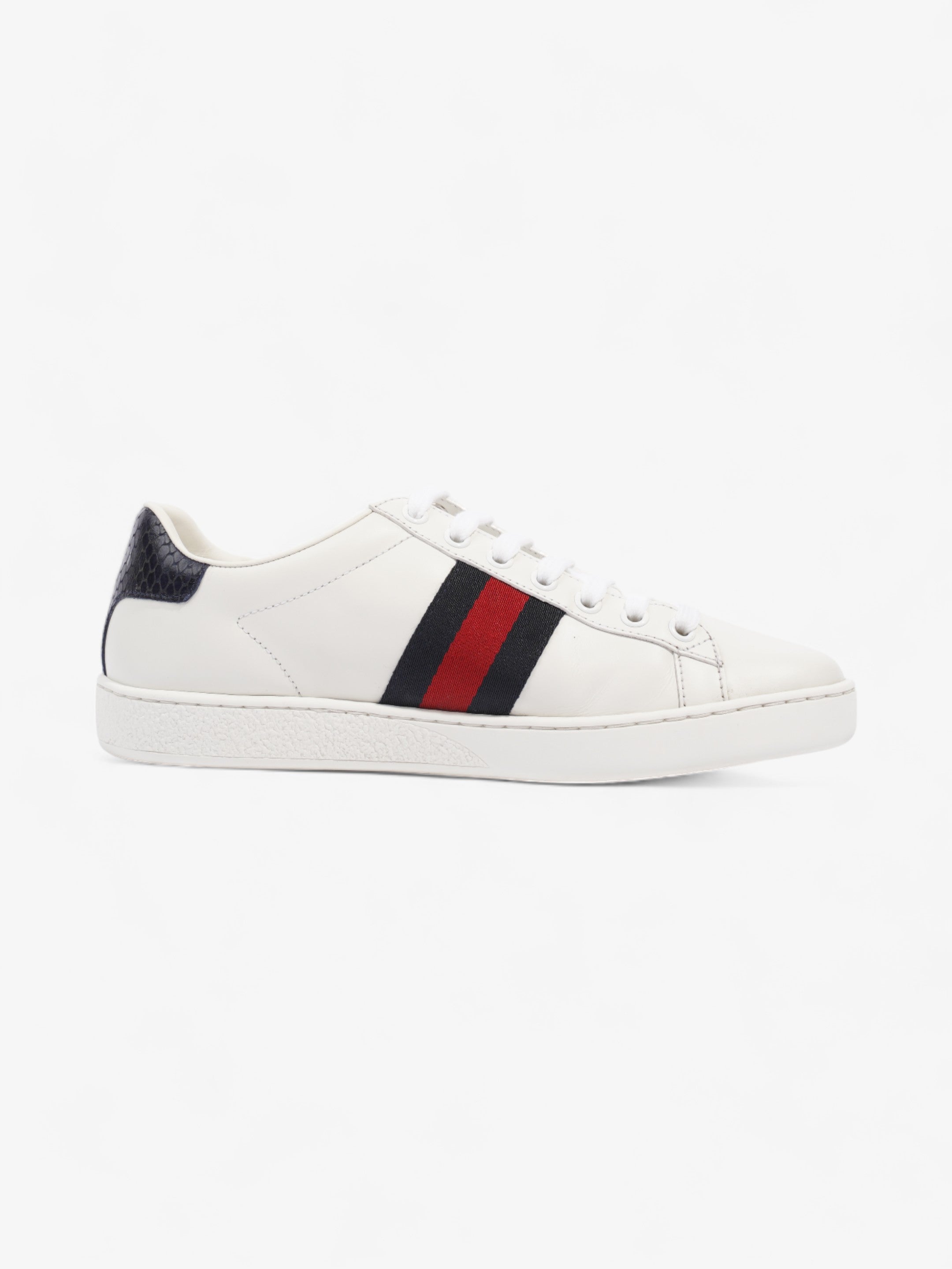 Gucci Ace Sneakers White / Navy Blue / Red Leather EU 37 UK 4