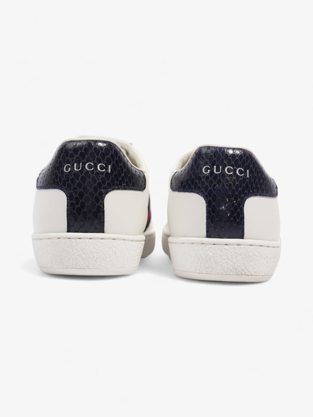 Gucci Ace Sneakers White / Navy Blue / Red Leather EU 37 UK 4