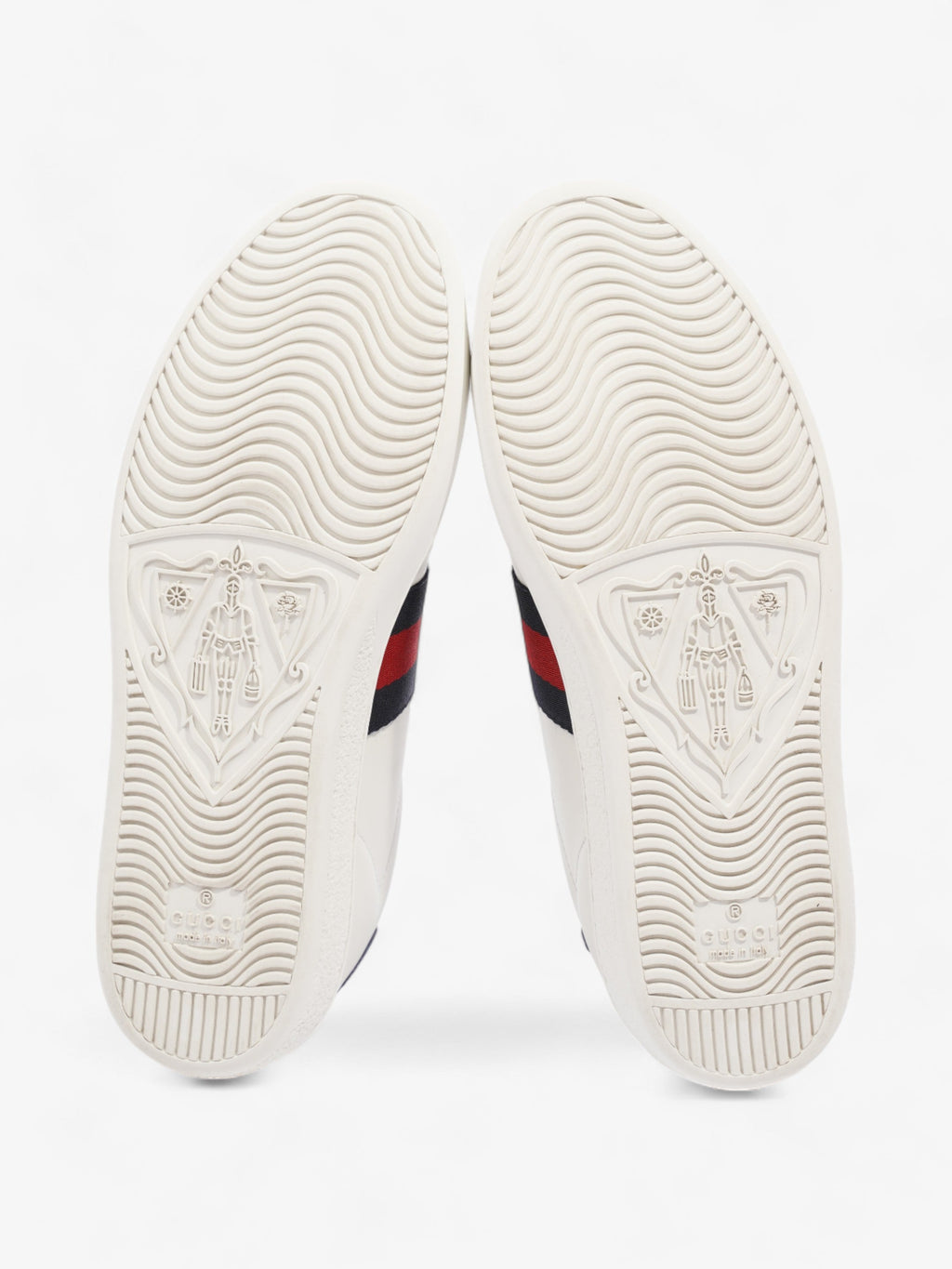 Gucci Ace Sneakers White / Navy Blue / Red Leather EU 37 UK 4